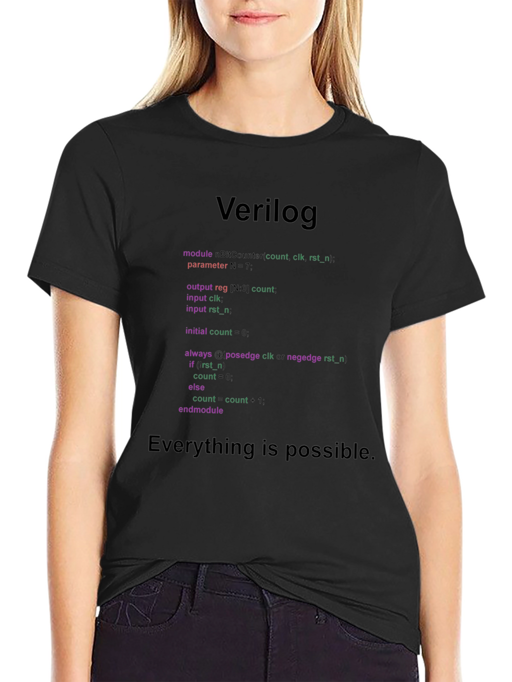 Verilog Code T-Shirt: Programmer Gift