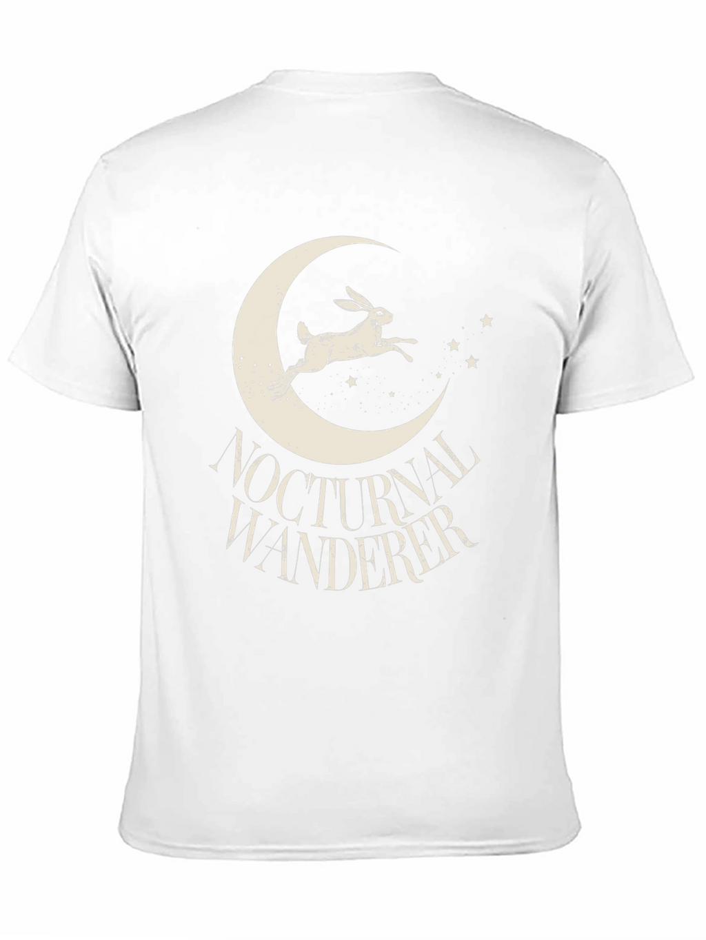 Nocturnal Wanderer Graphic Tee - Black Cotton Shirt