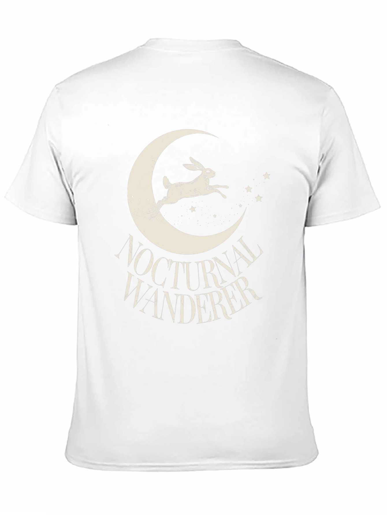 Nocturnal Wanderer Graphic Tee - Black Cotton Shirt