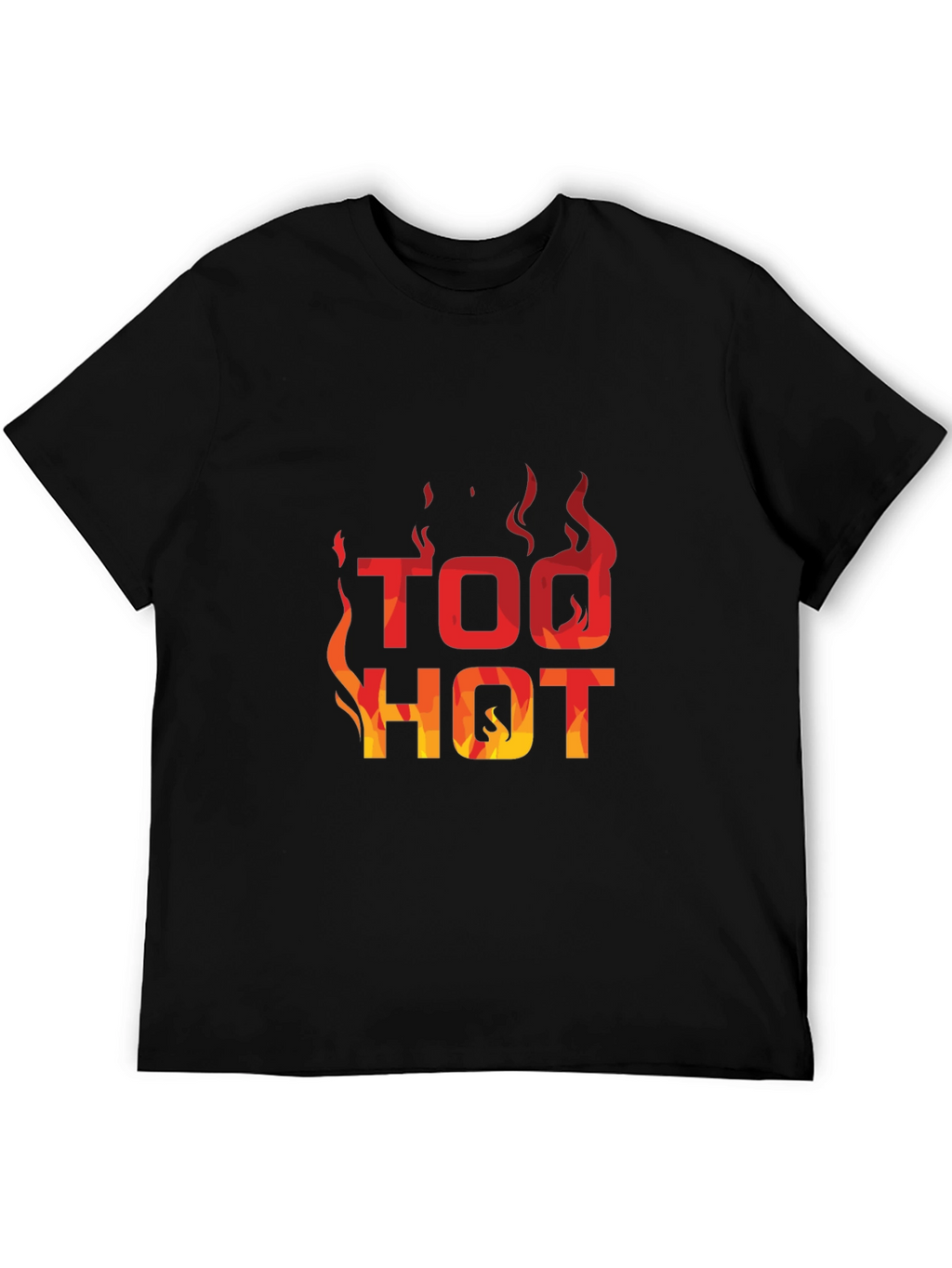 Too Hot Graphic Print Crew Neck T-Shirt