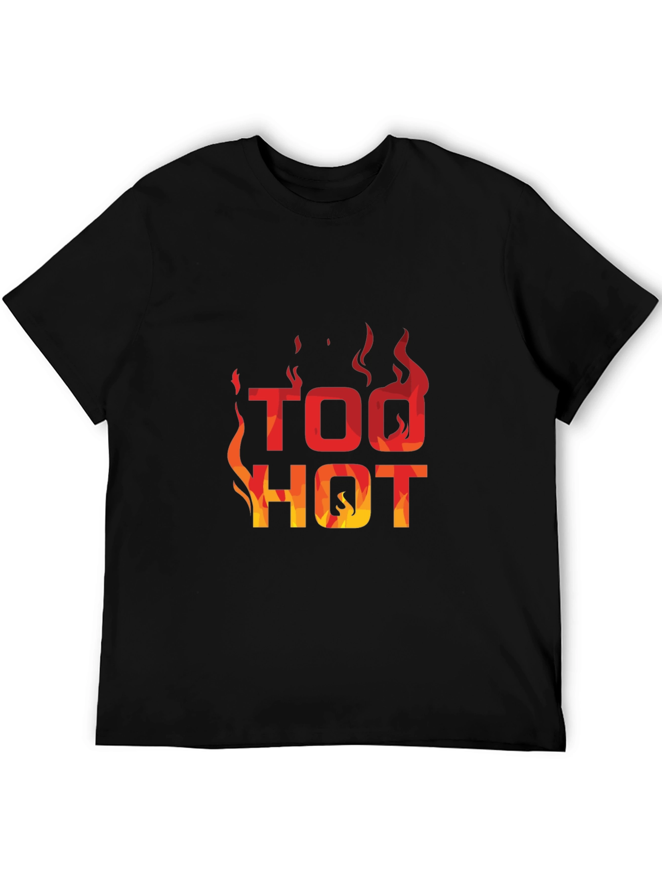 Too Hot Graphic Print Crew Neck T-Shirt