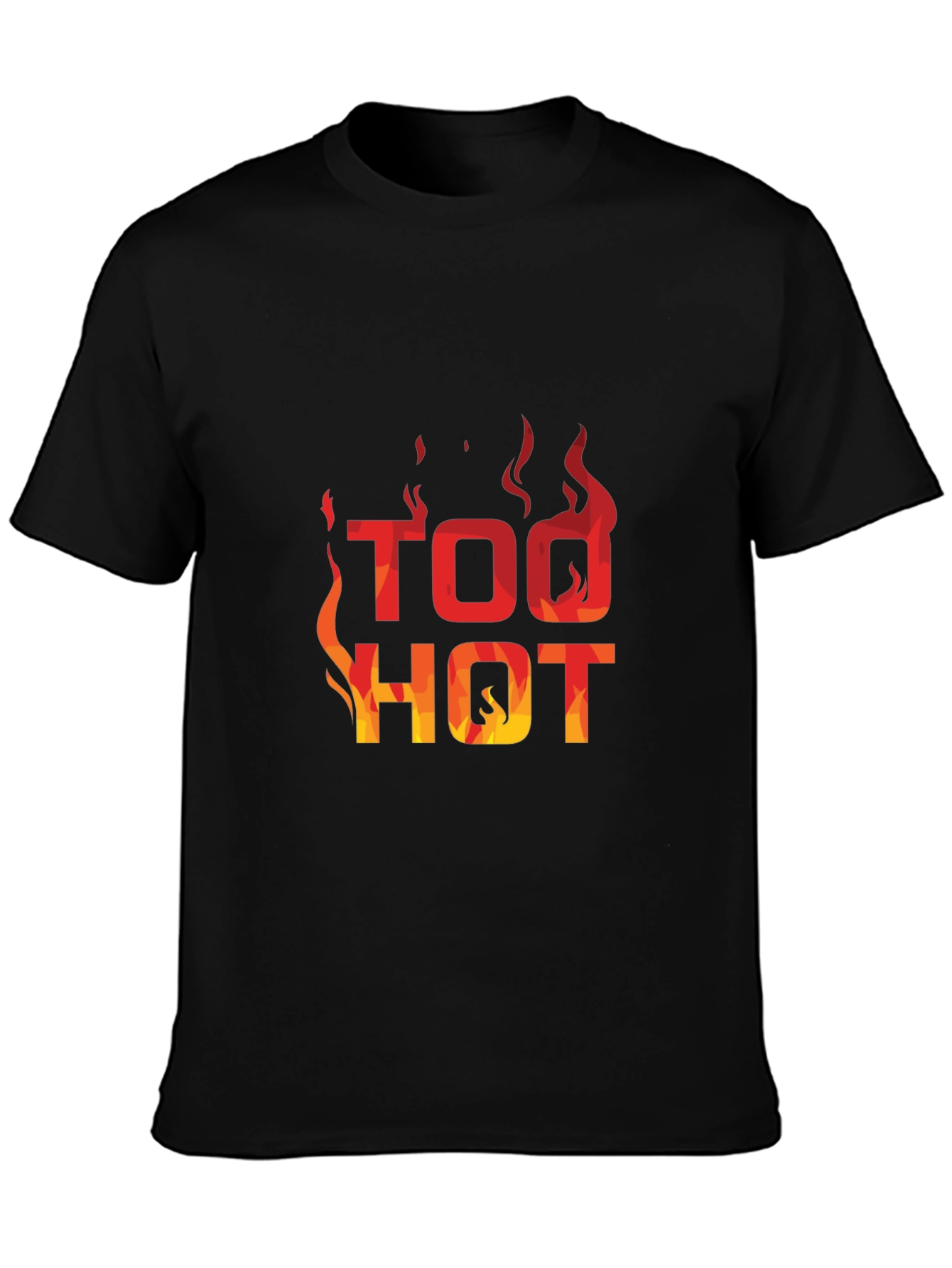 Too Hot Graphic Print Crew Neck T-Shirt
