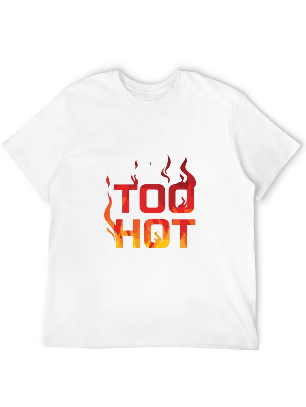 Too Hot Graphic Print Crew Neck T-Shirt