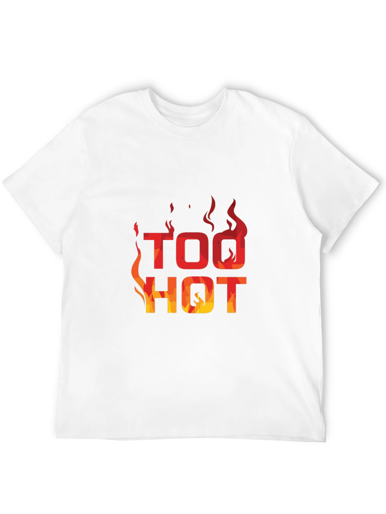 Too Hot Graphic Print Crew Neck T-Shirt