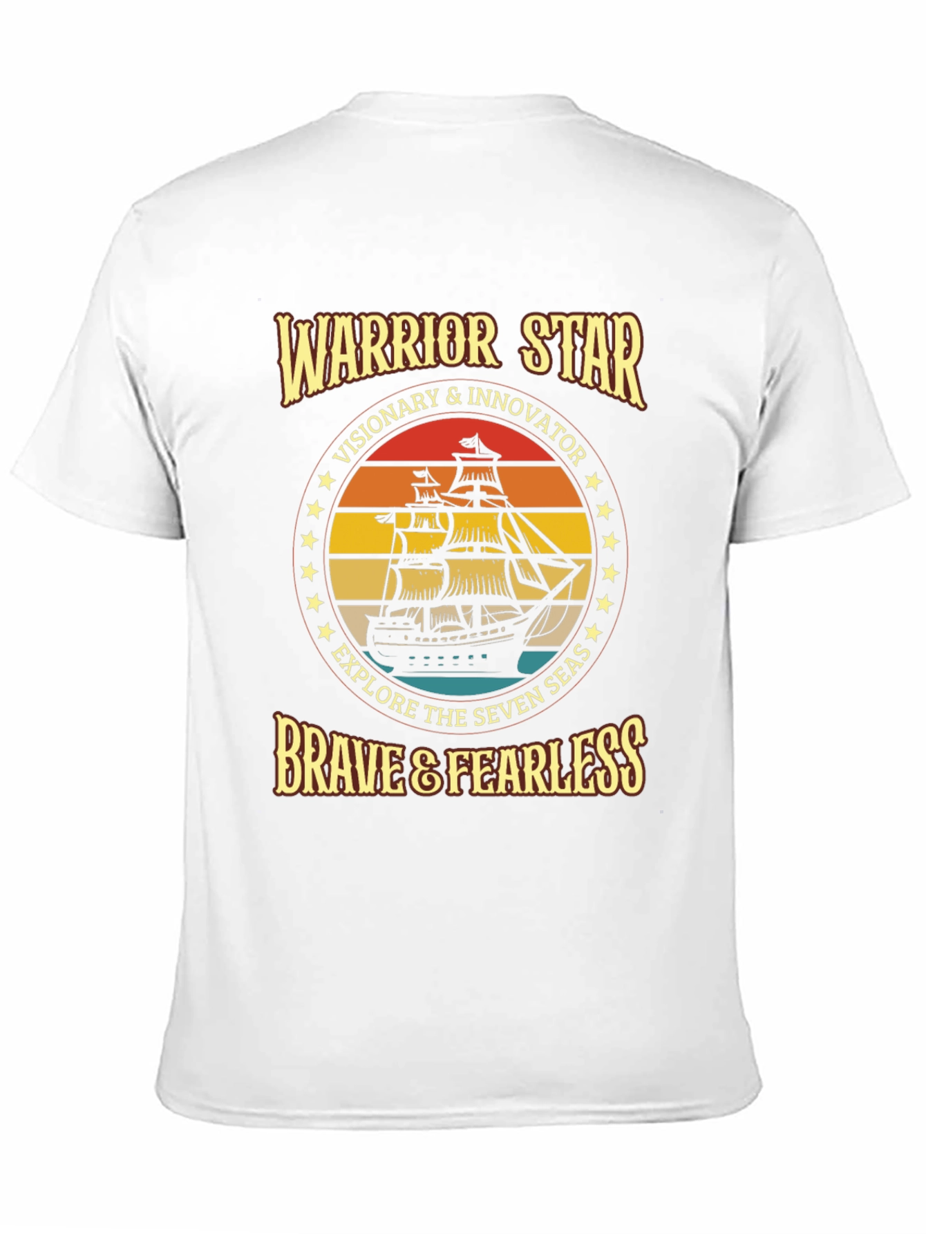 Warrior Star Graphic T-Shirt Brave & Fearless