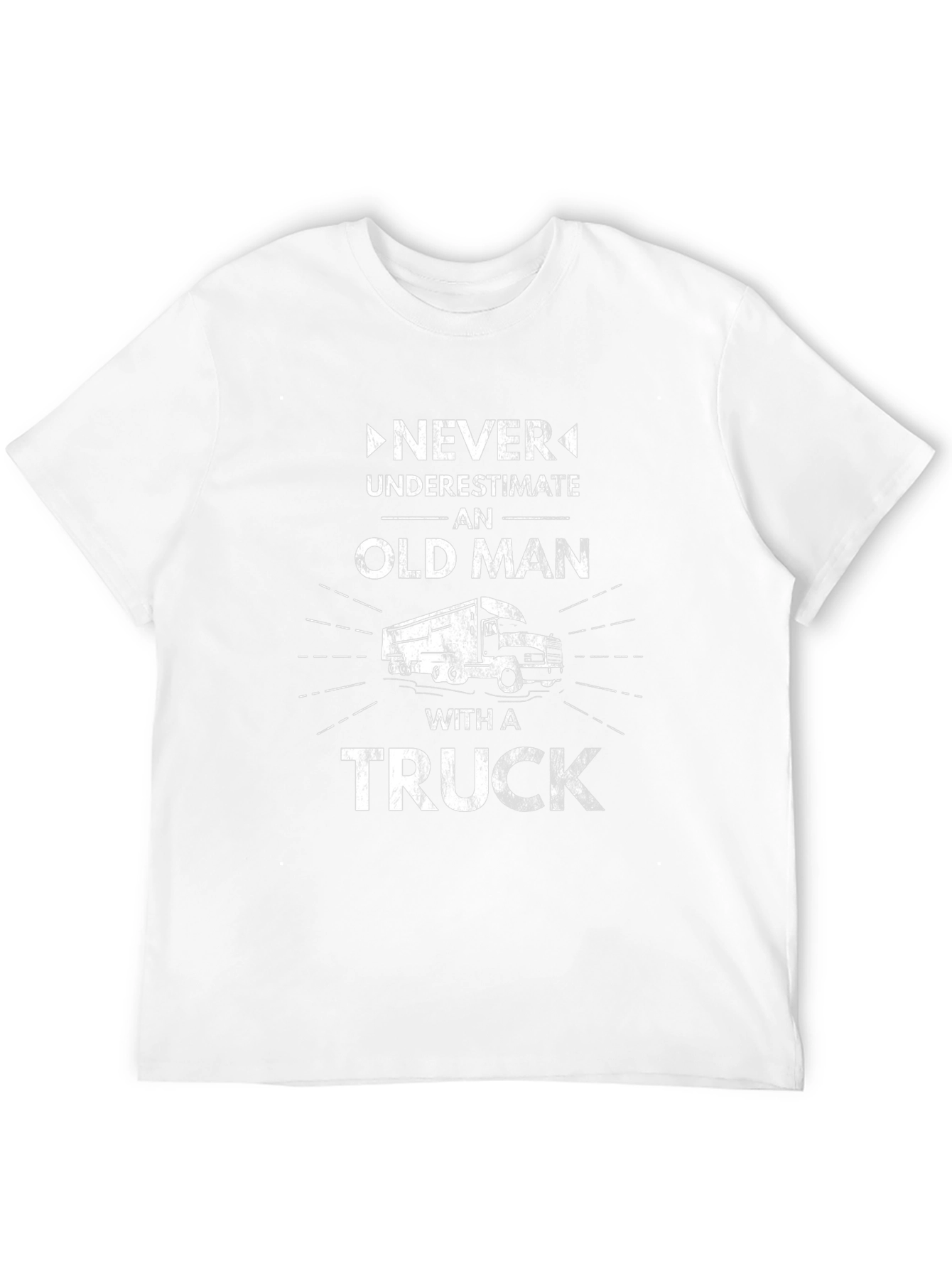 Old Man with a Truck T-Shirt