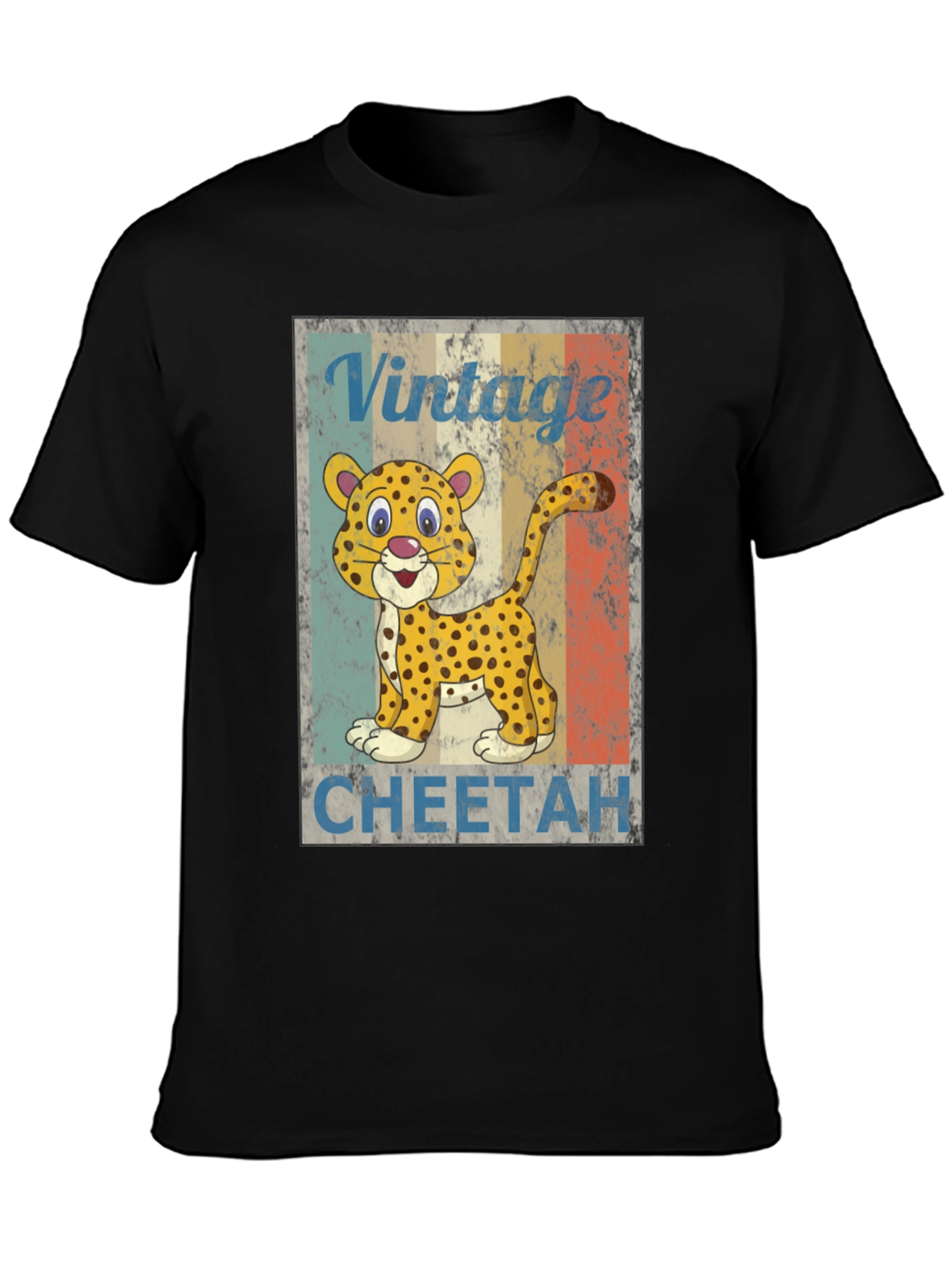 Vintage Cheetah T-Shirt - Retro Animal Tee