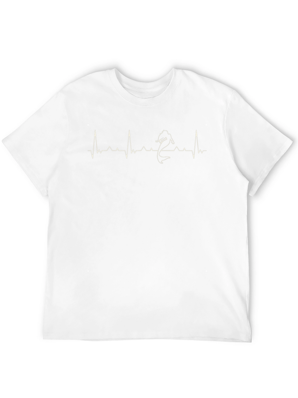 Mermaid Heartbeat T-Shirt - Black Graphic Tee
