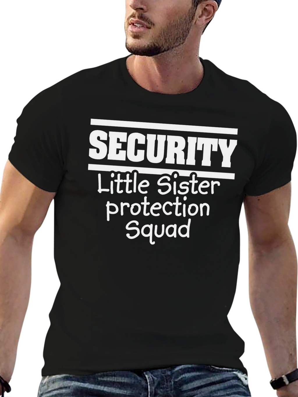 Security Little Sister Protection Squad T-Shirt