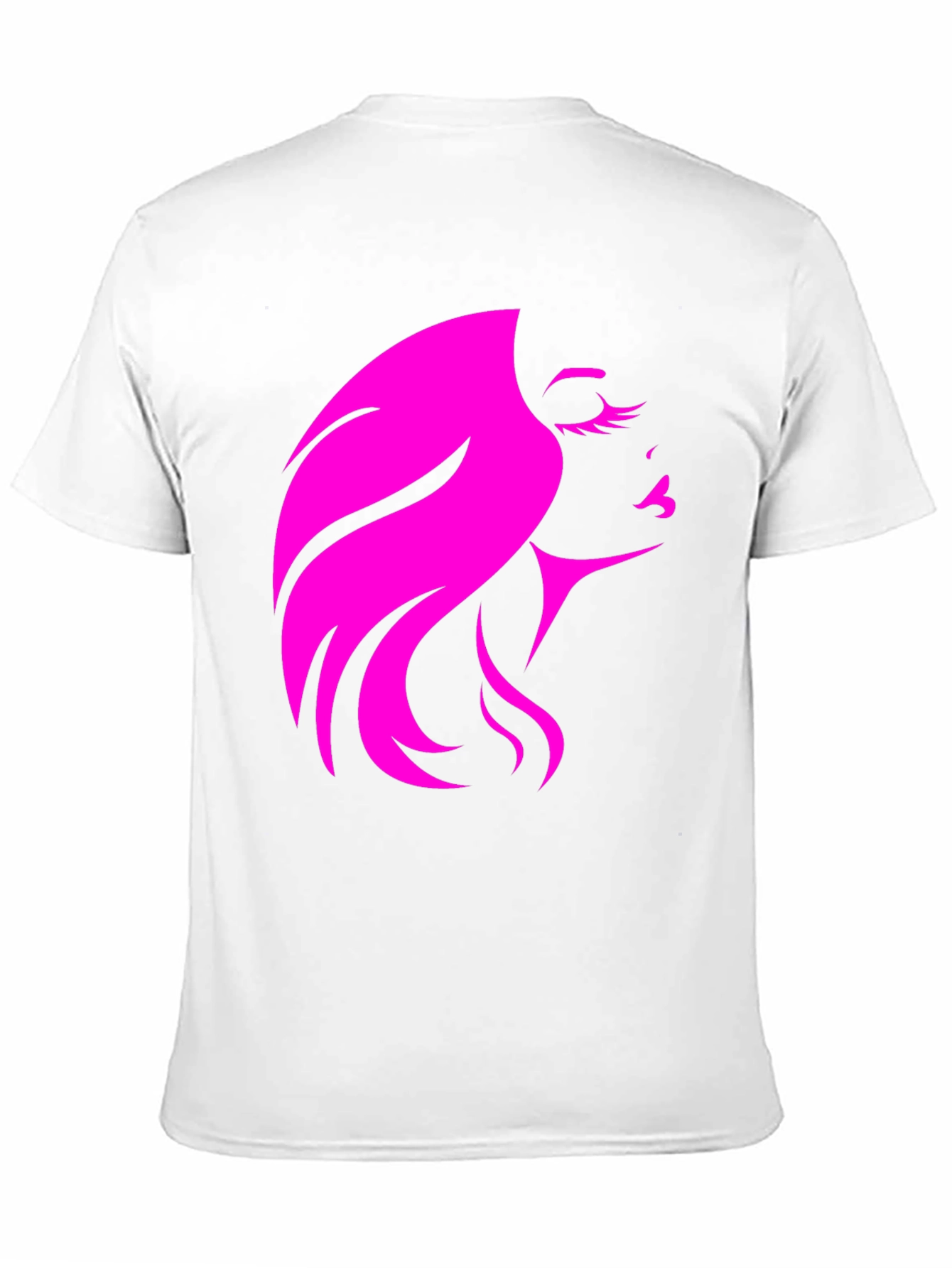 Stylish Woman Silhouette Graphic Black T-Shirt