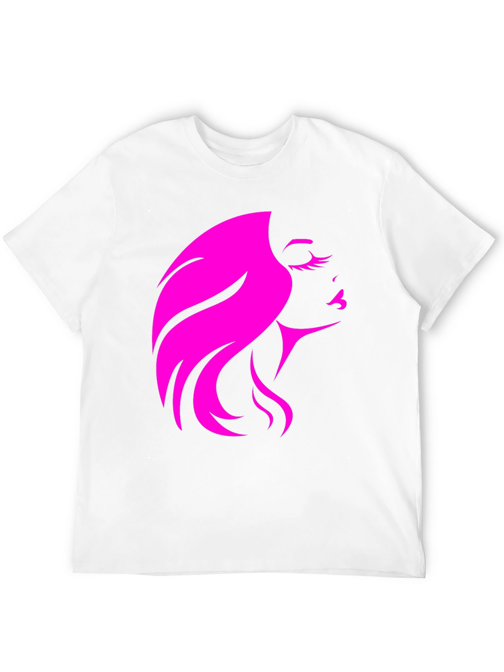 Stylish Woman Silhouette Graphic Black T-Shirt