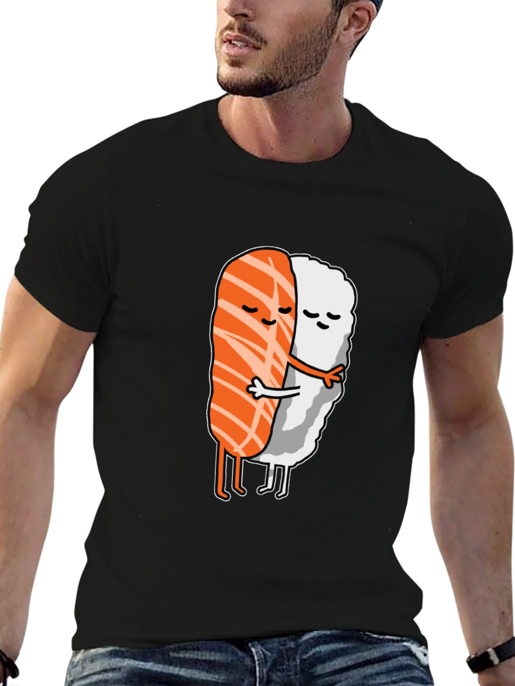 Sushi Hug T-Shirt - Comfort Fit Cotton Tee