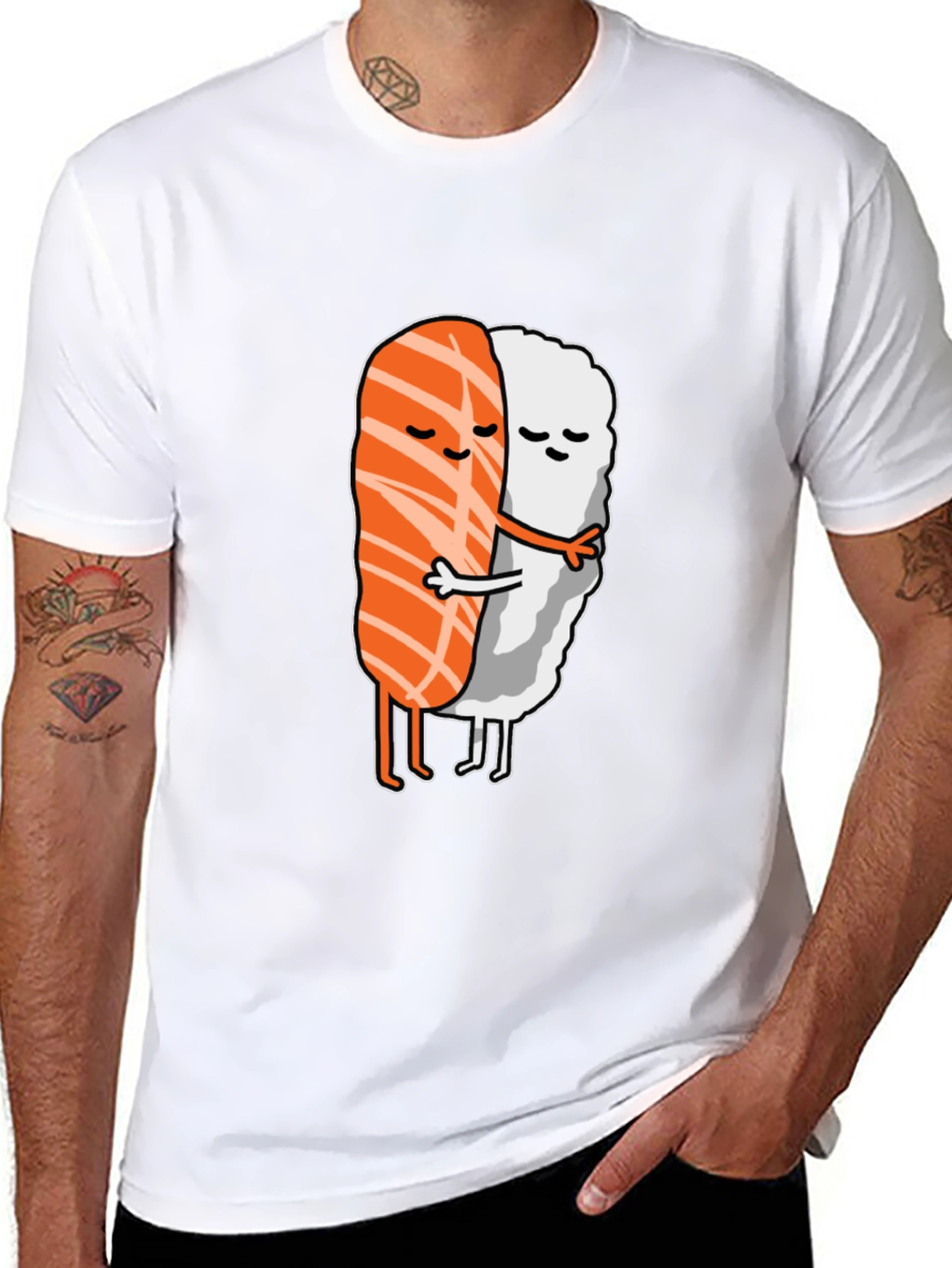 Sushi Hug T-Shirt - Comfort Fit Cotton Tee