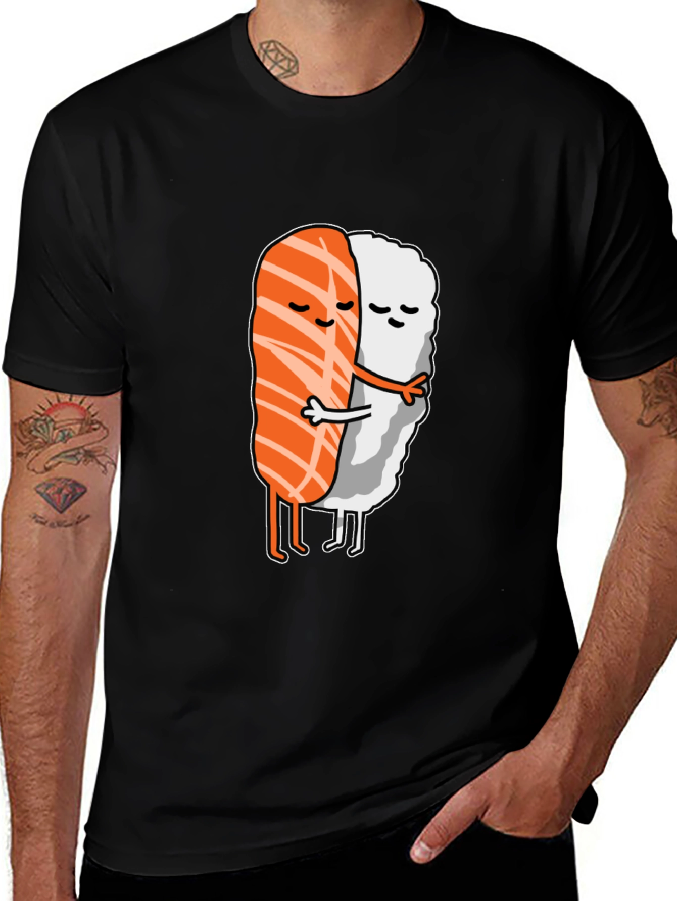 Sushi Hug T-Shirt - Comfort Fit Cotton Tee