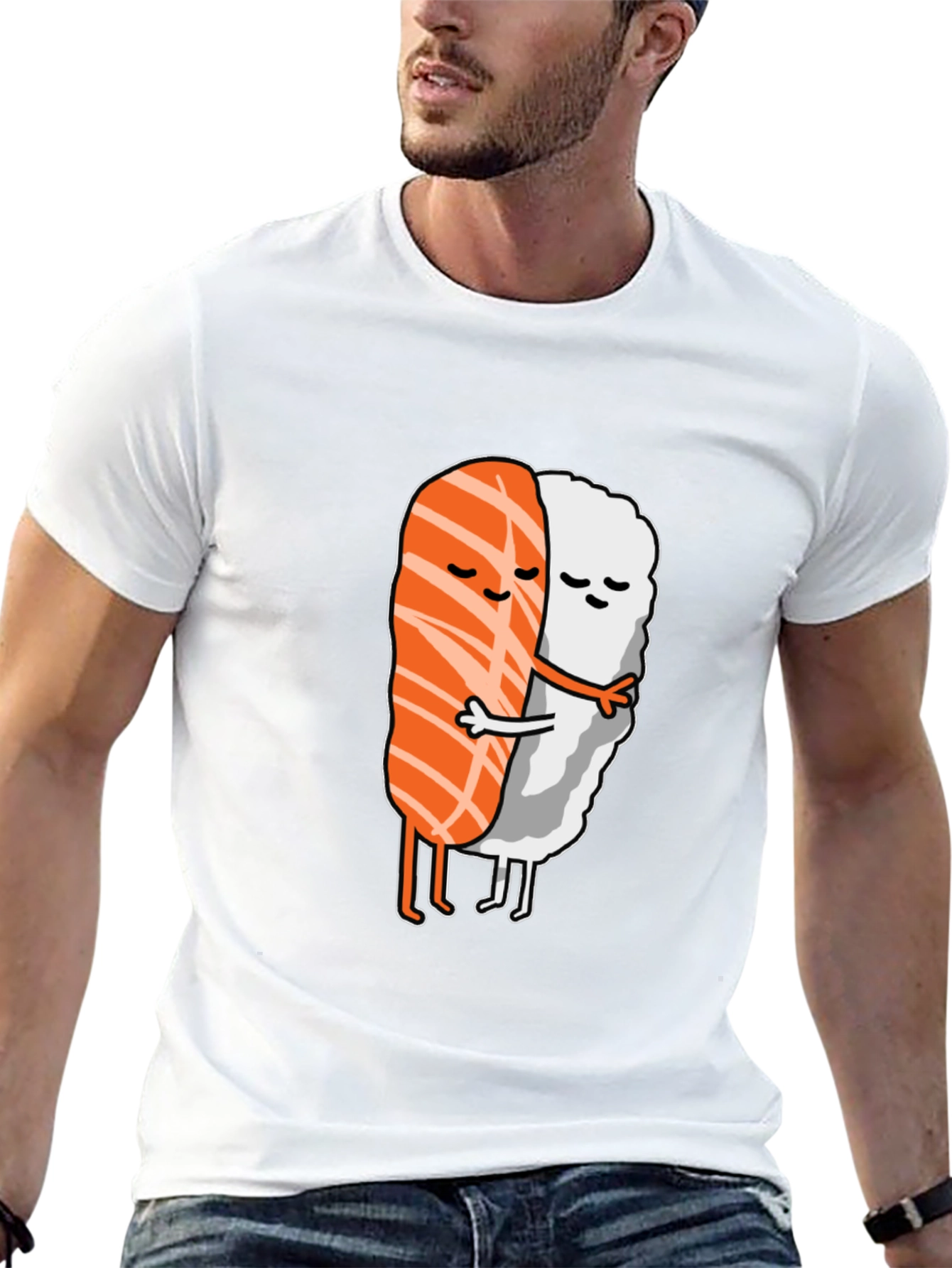Sushi Hug T-Shirt - Comfort Fit Cotton Tee
