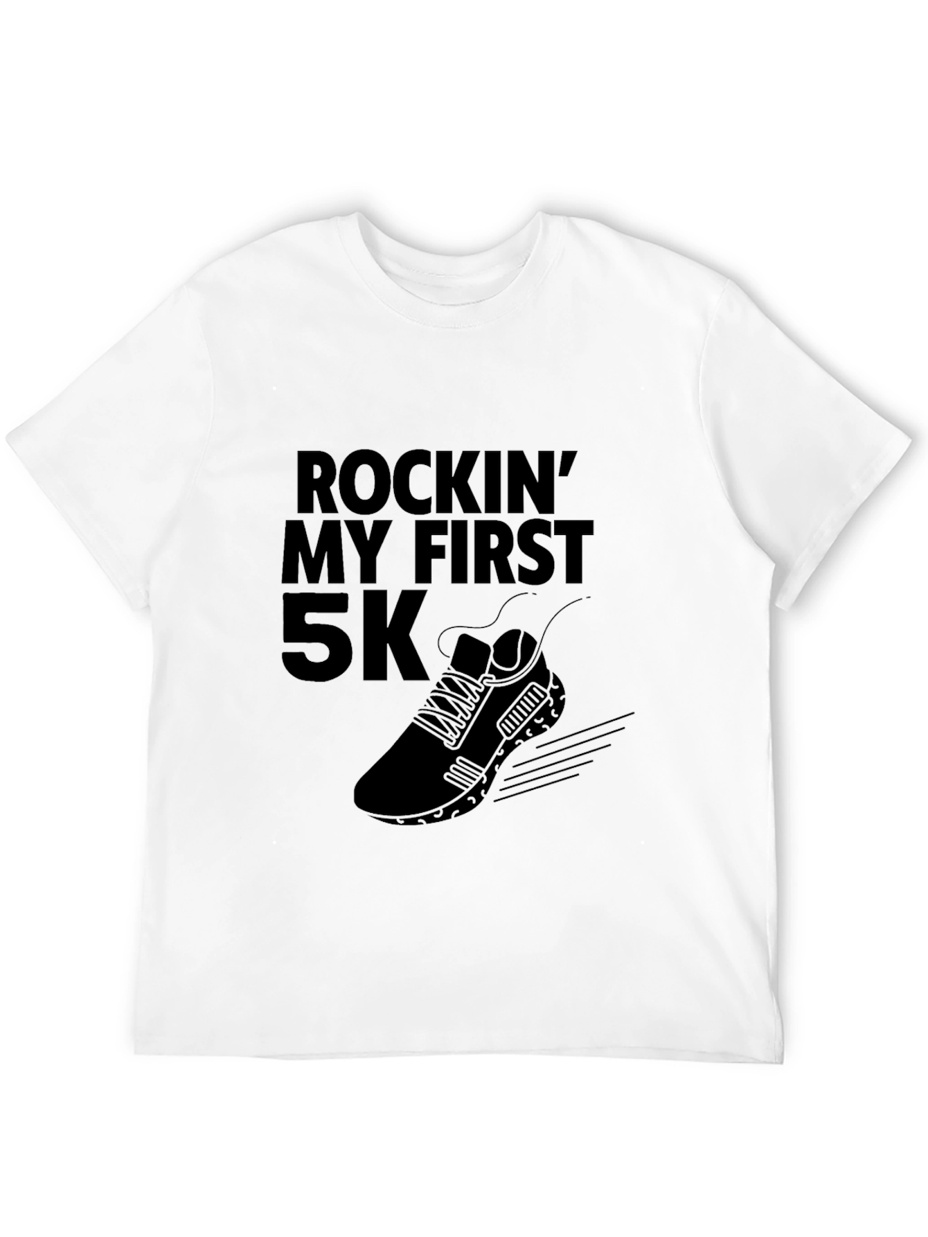 Rockin My First 5K Black T-Shirt