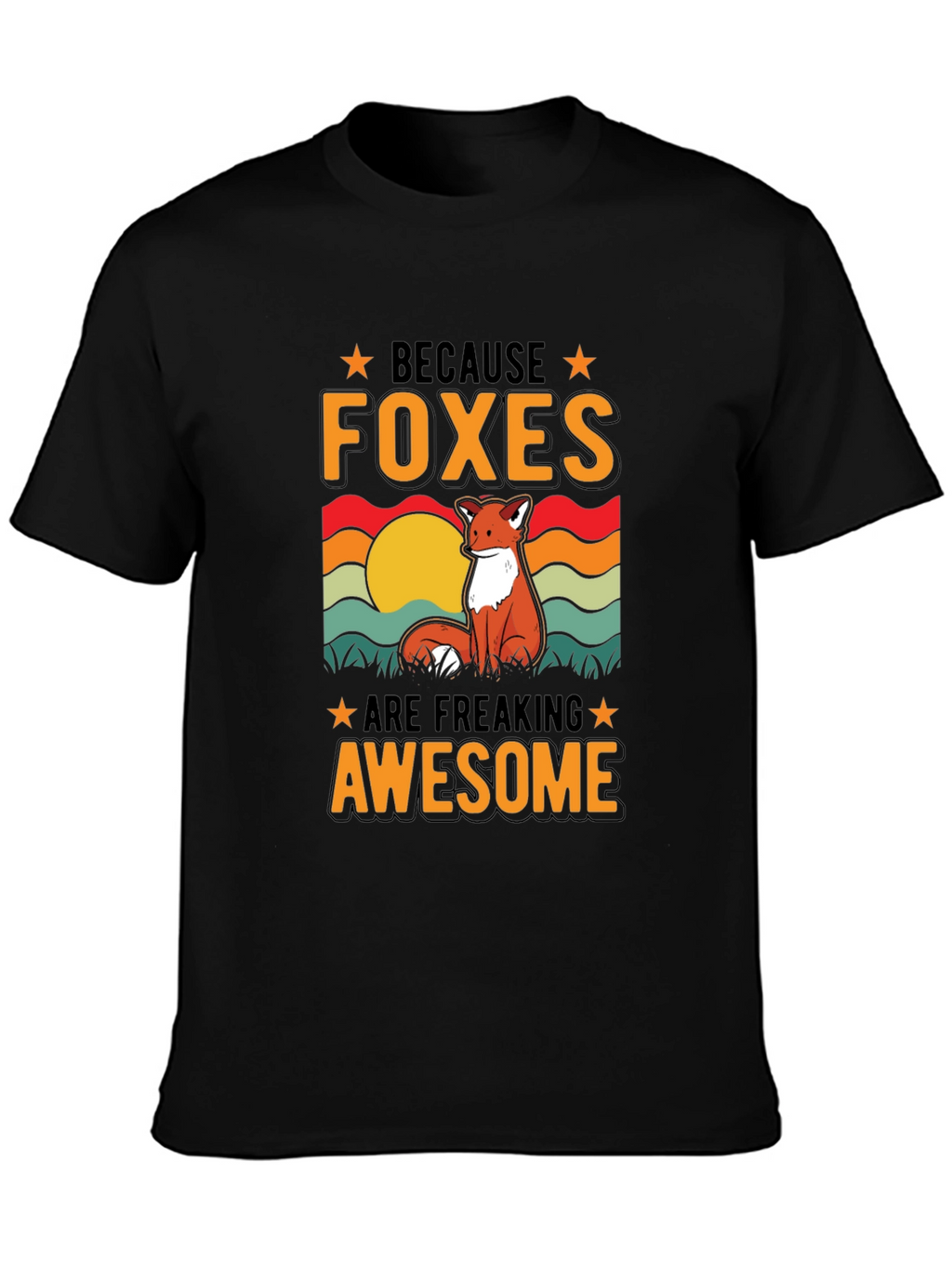 Foxes Are Awesome Graphic T-Shirt