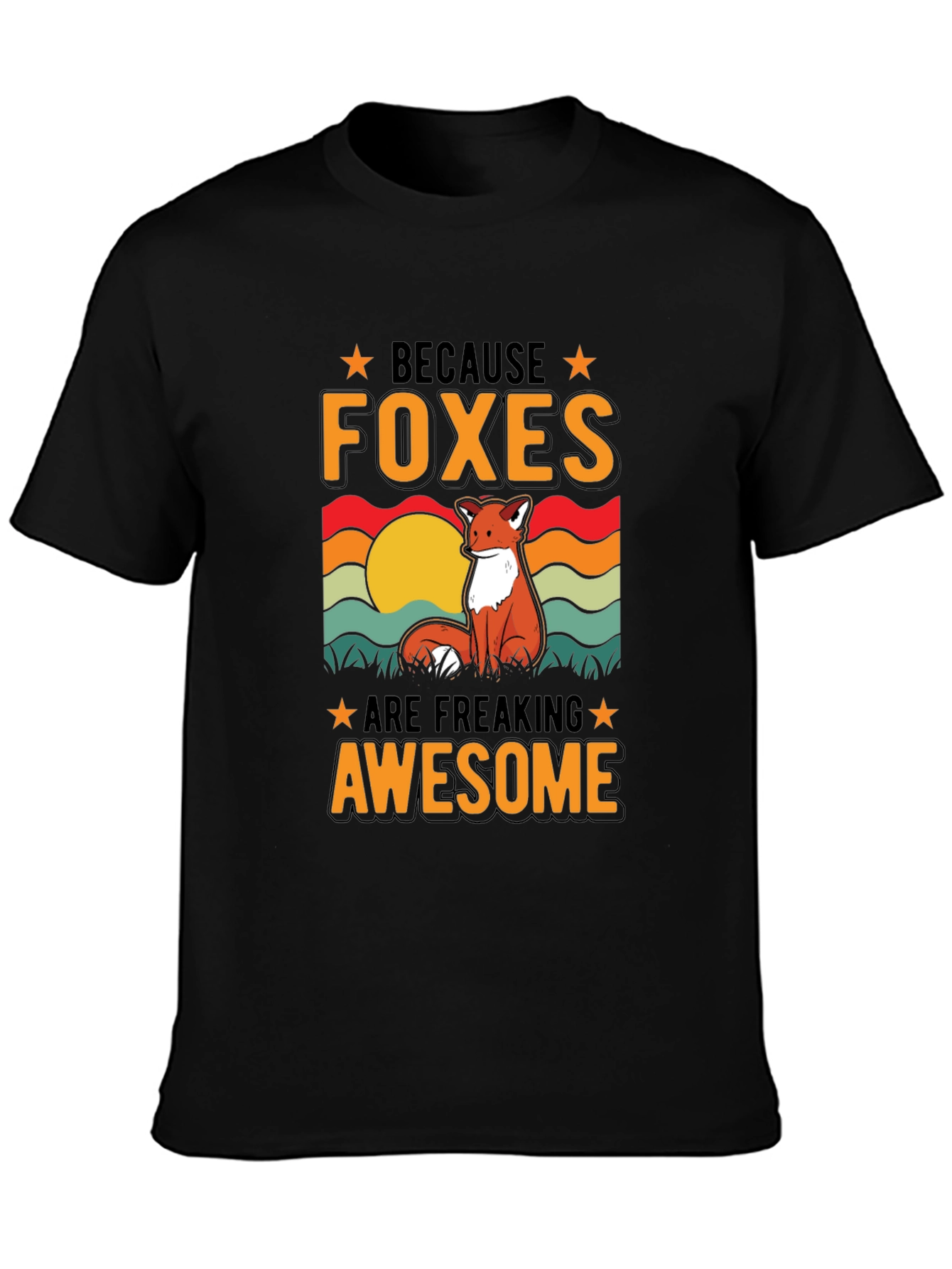 Foxes Are Awesome Graphic T-Shirt