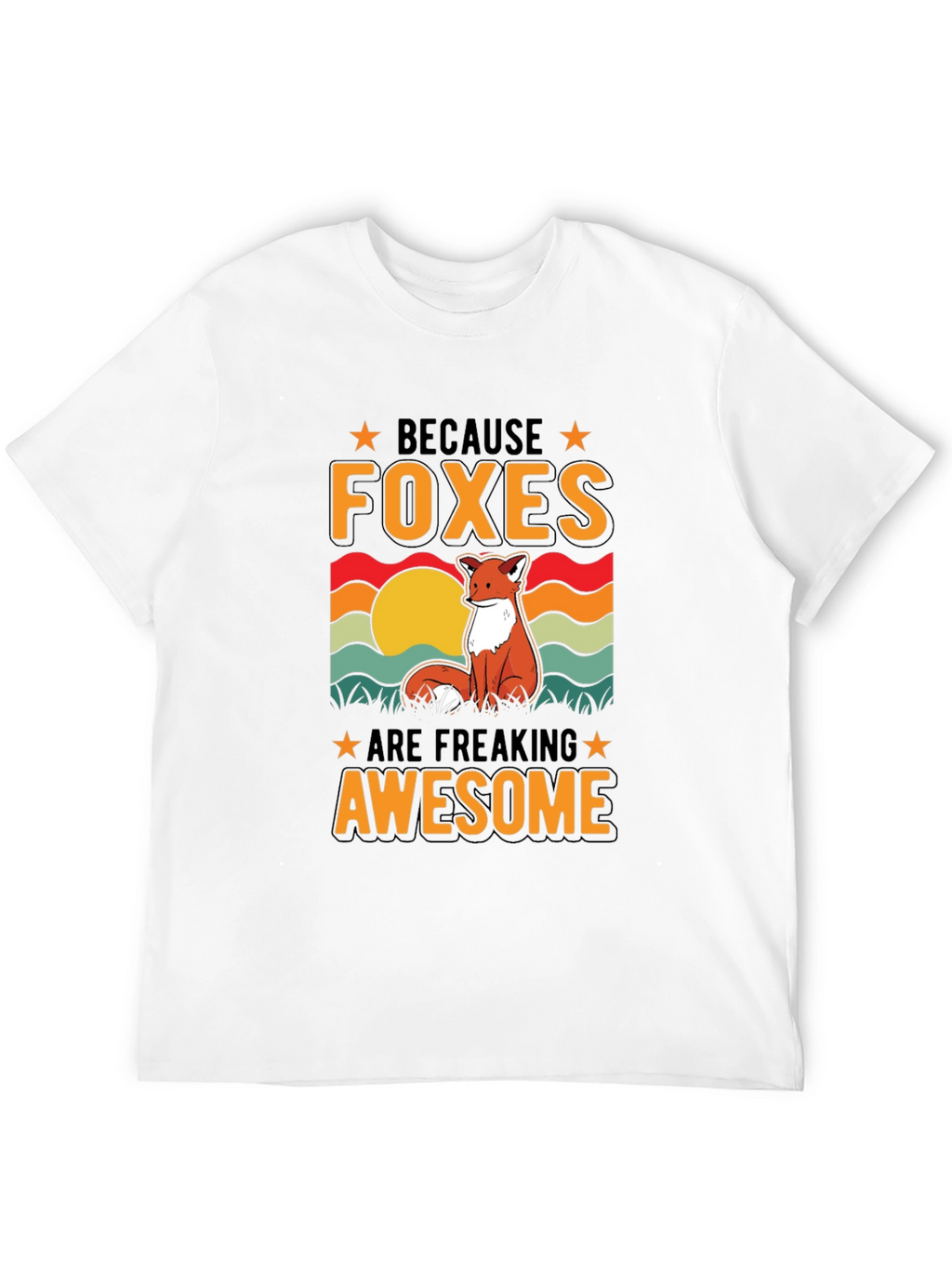 Foxes Are Awesome Graphic T-Shirt