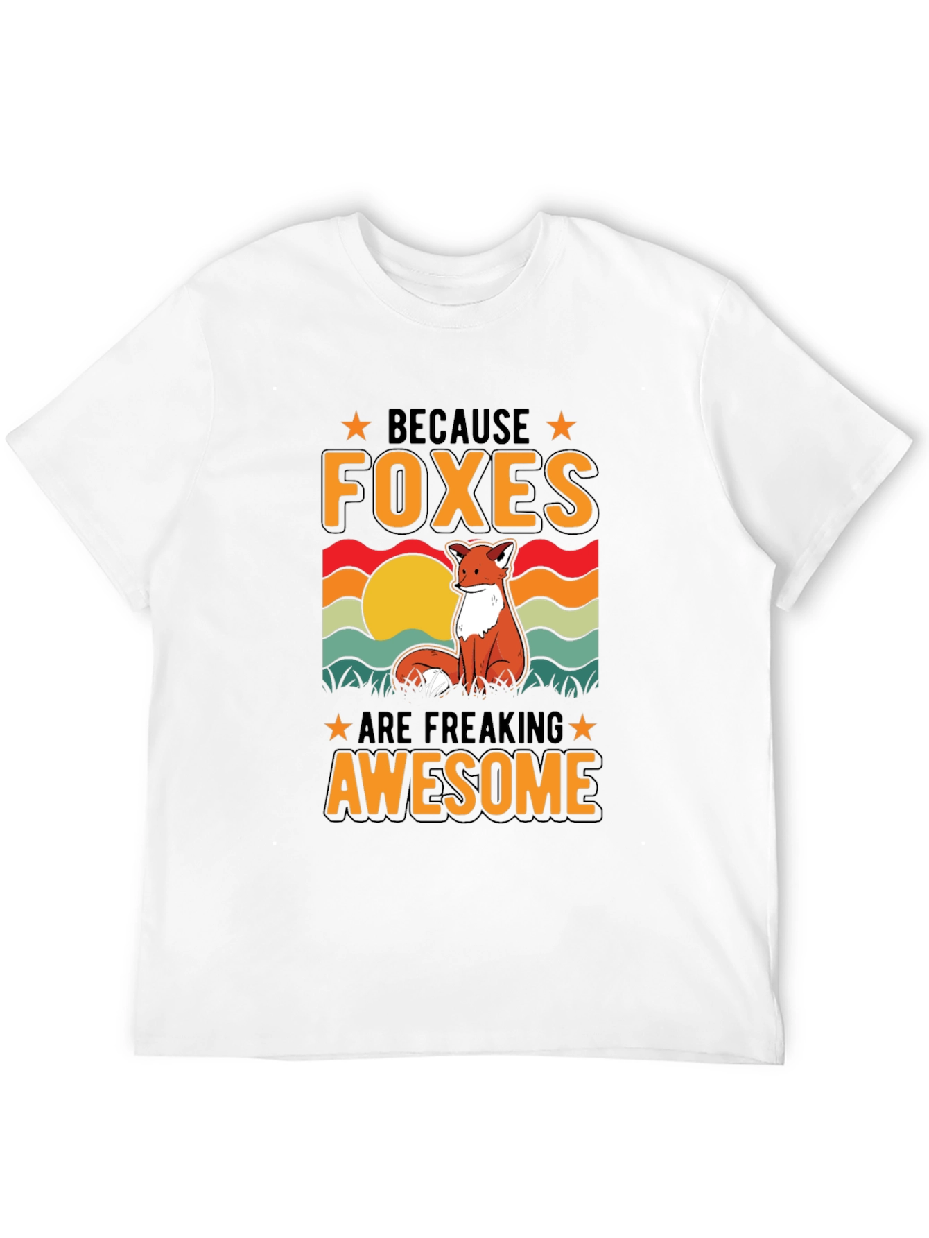 Foxes Are Awesome Graphic T-Shirt