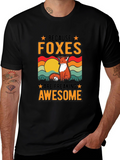 Foxes Are Awesome Graphic T-Shirt