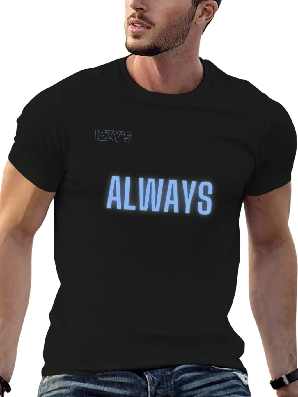Mens Black Always Graphic Tee