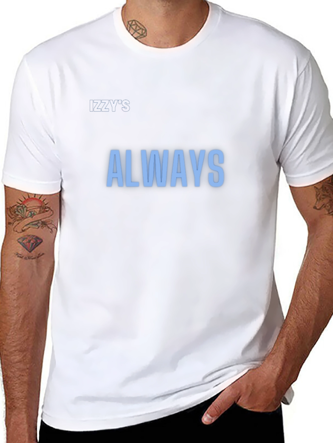 Mens Black Always Graphic Tee