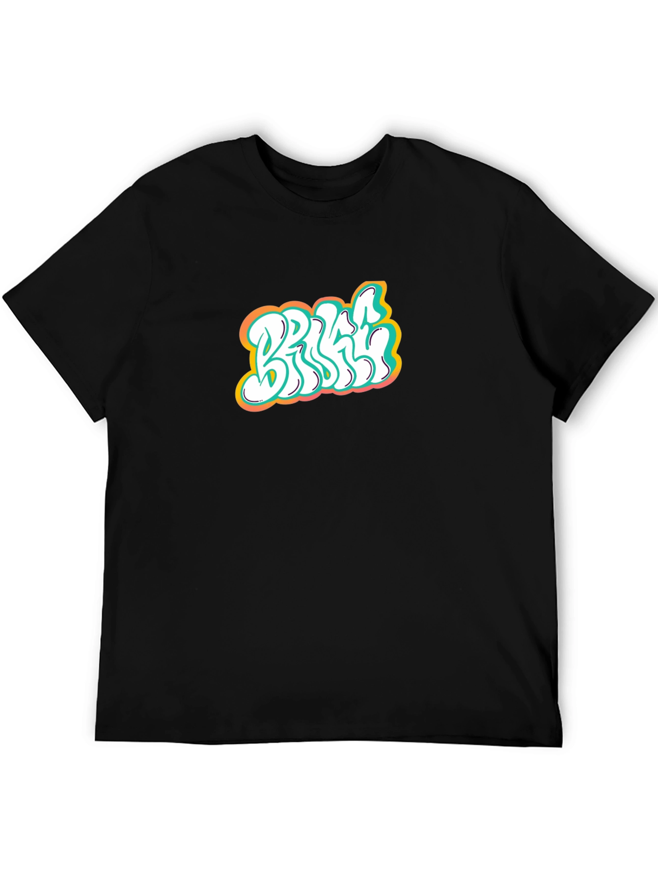 Stylish Graphic Print Black T-Shirt for Men