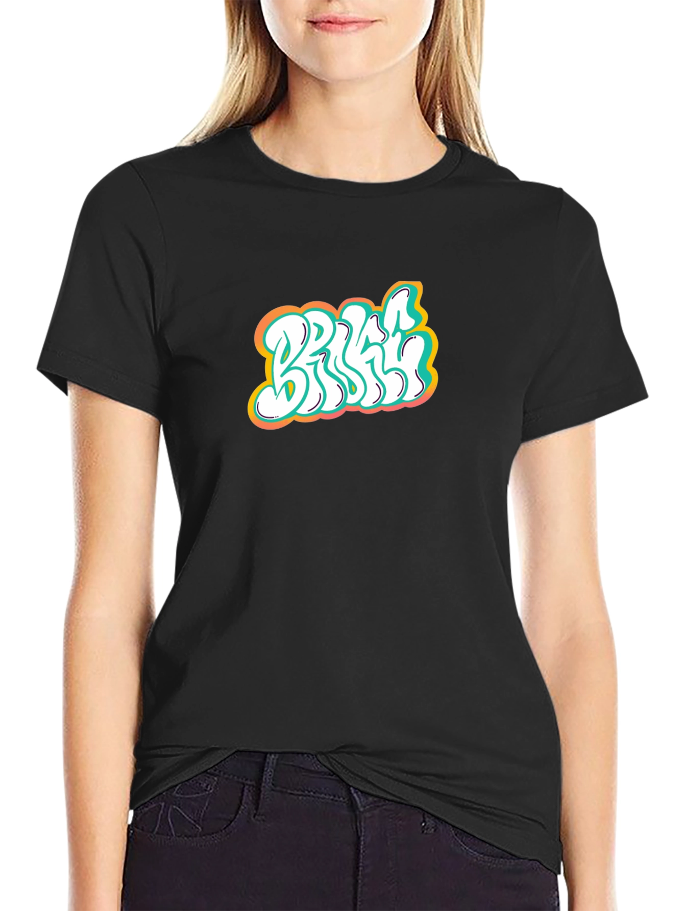 Stylish Graphic Print Black T-Shirt for Men