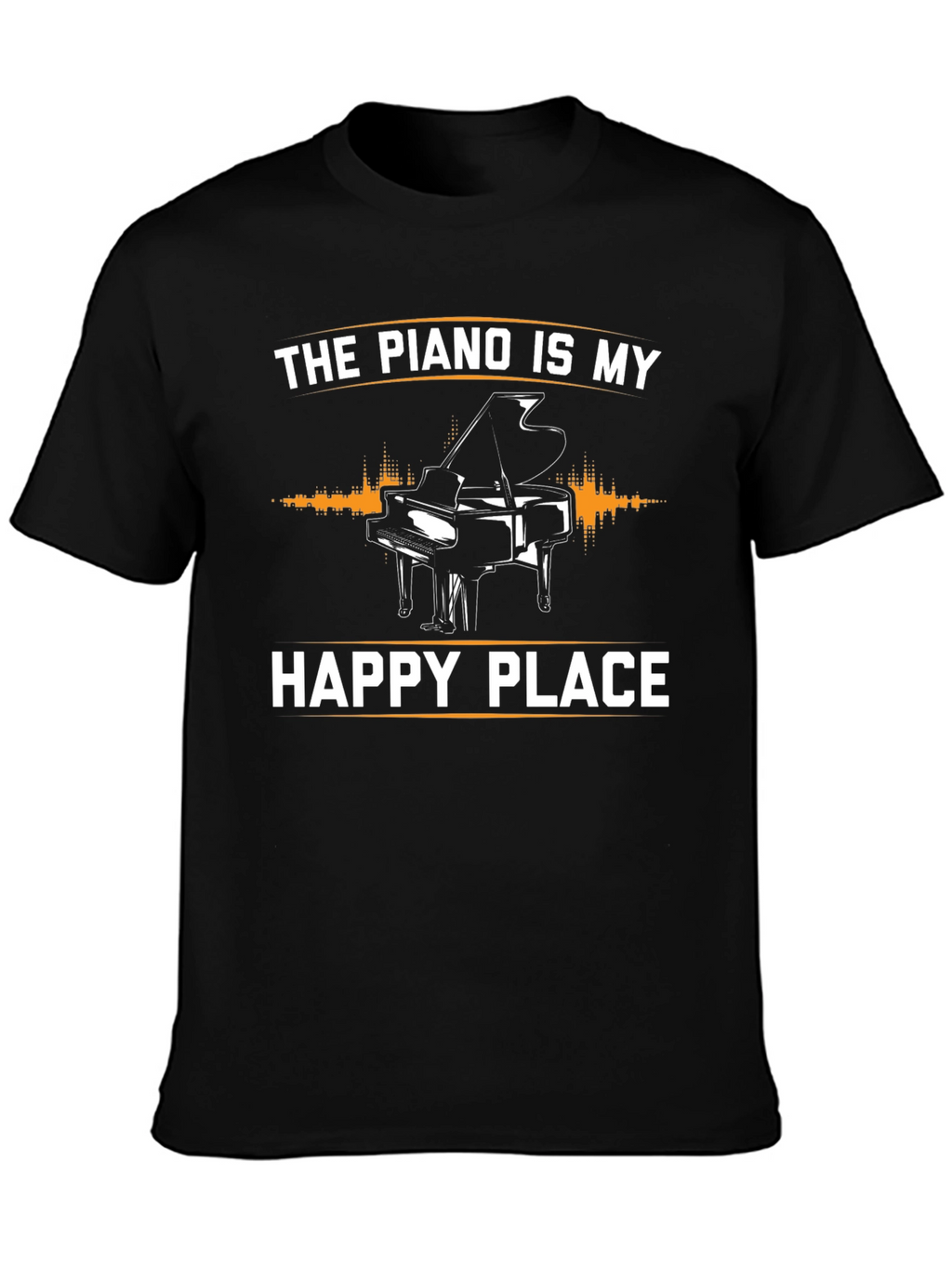 Piano is My Happy Place Graphic Tee