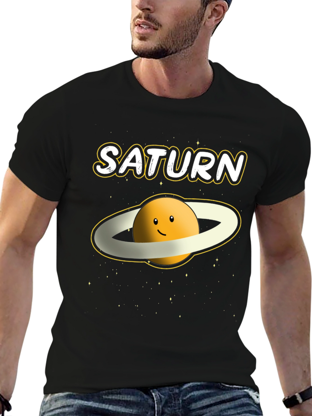 Saturn Planet Graphic T-Shirt - Outer Space Tee