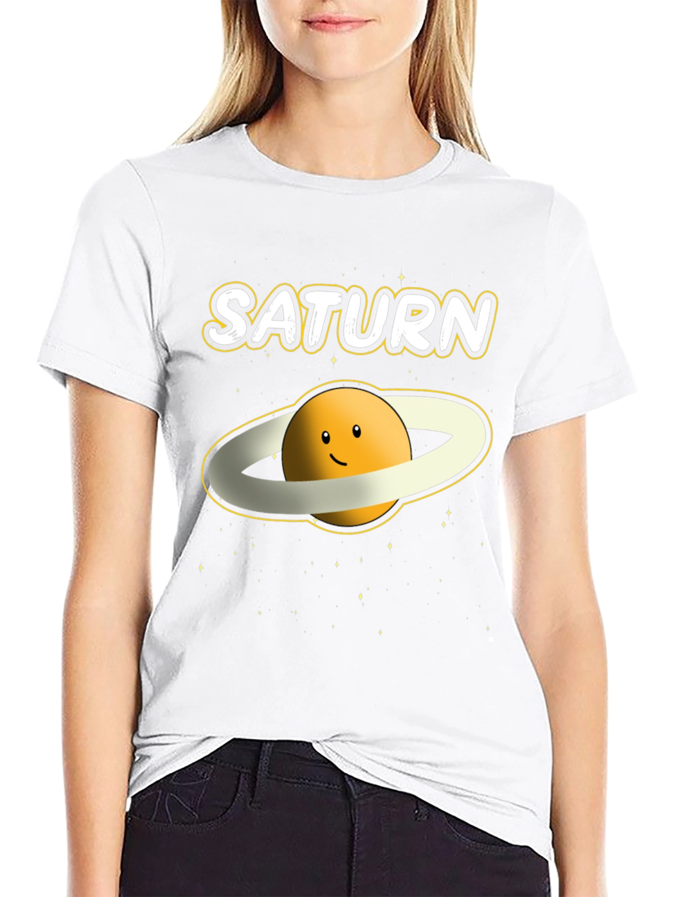 Saturn Planet Graphic T-Shirt - Outer Space Tee