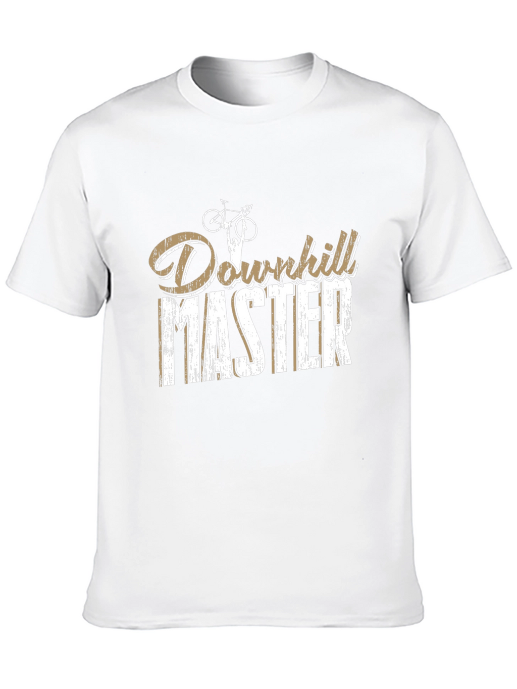 Downhill Master Graphic Tee - Black Cotton Casual T-Shirt