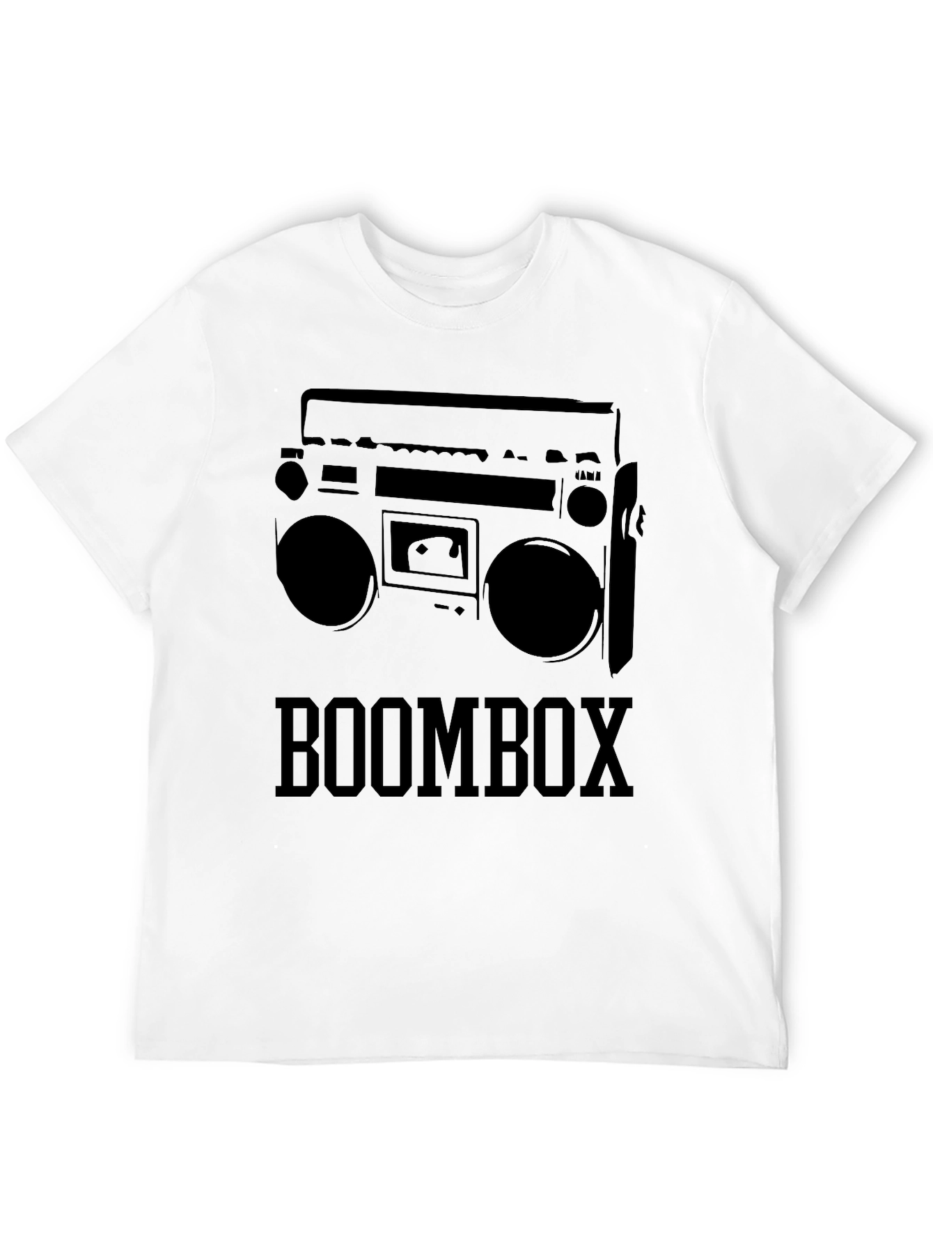 Retro Boombox Graphic T-Shirt - Classic 80s Style