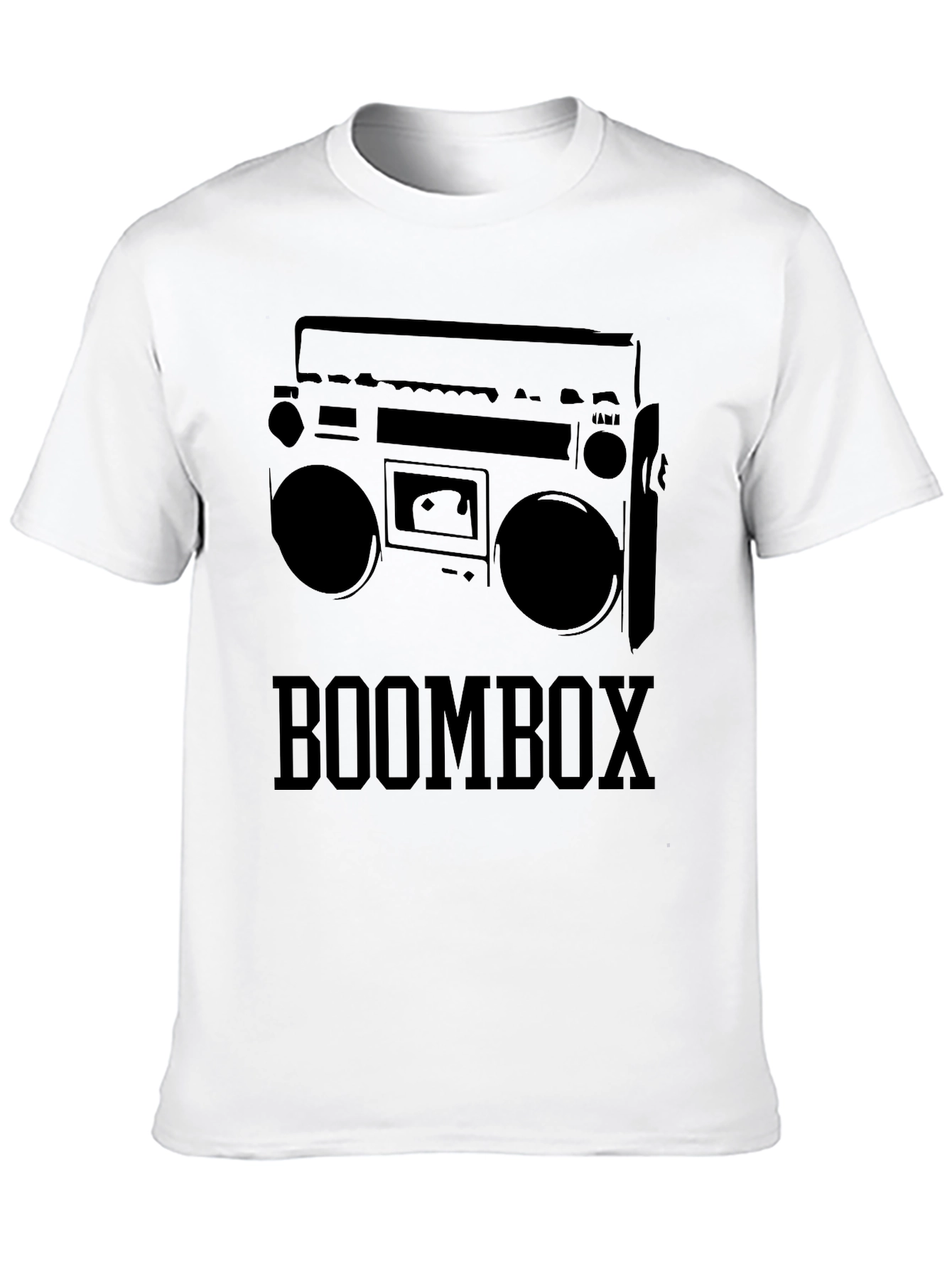 Retro Boombox Graphic T-Shirt - Classic 80s Style