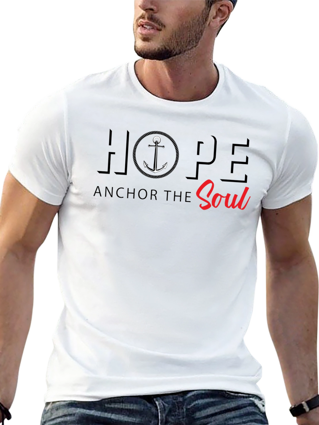 Hope Anchor the Soul Graphic T-Shirt