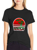 Bonsai Graphic Tee - Red Circle Bonsai Design