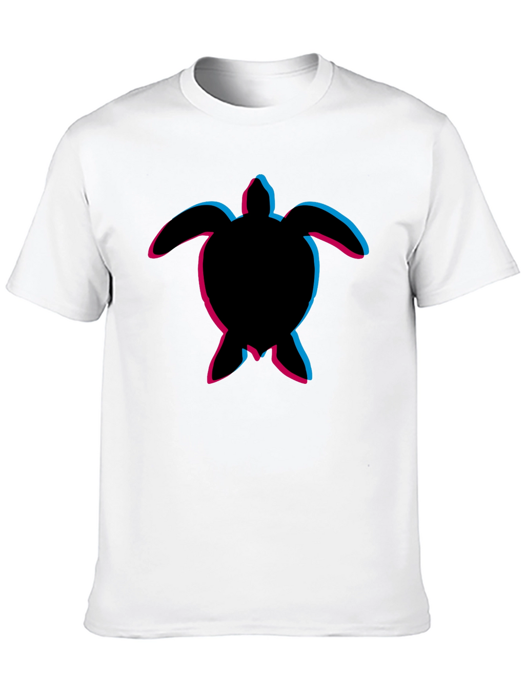 Mens Black Turtle Graphic T-Shirt