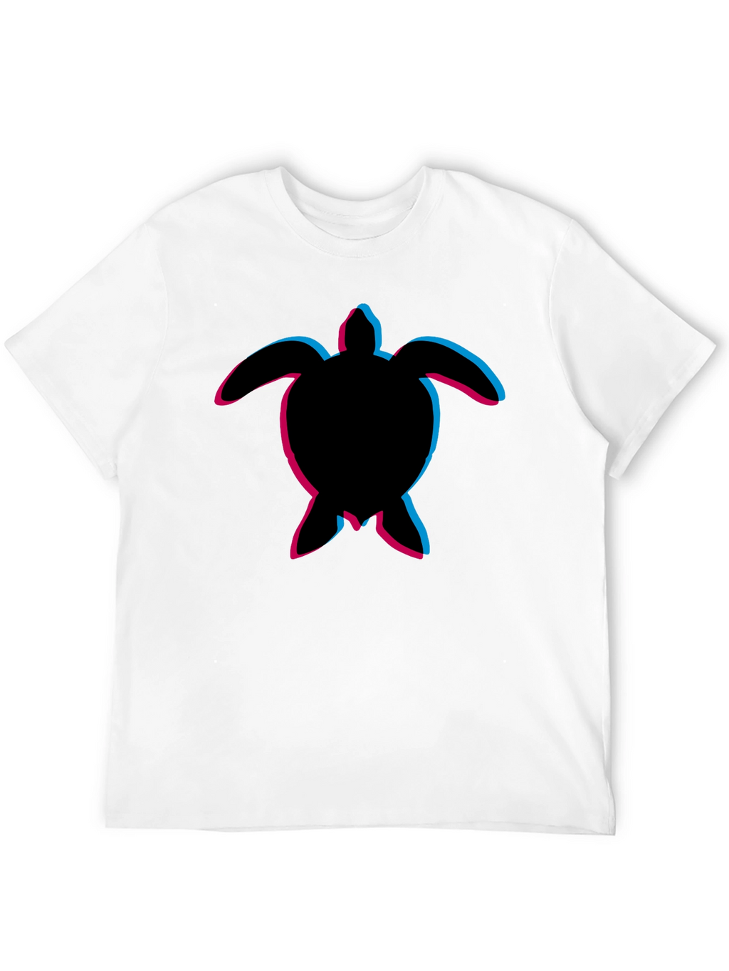 Mens Black Turtle Graphic T-Shirt