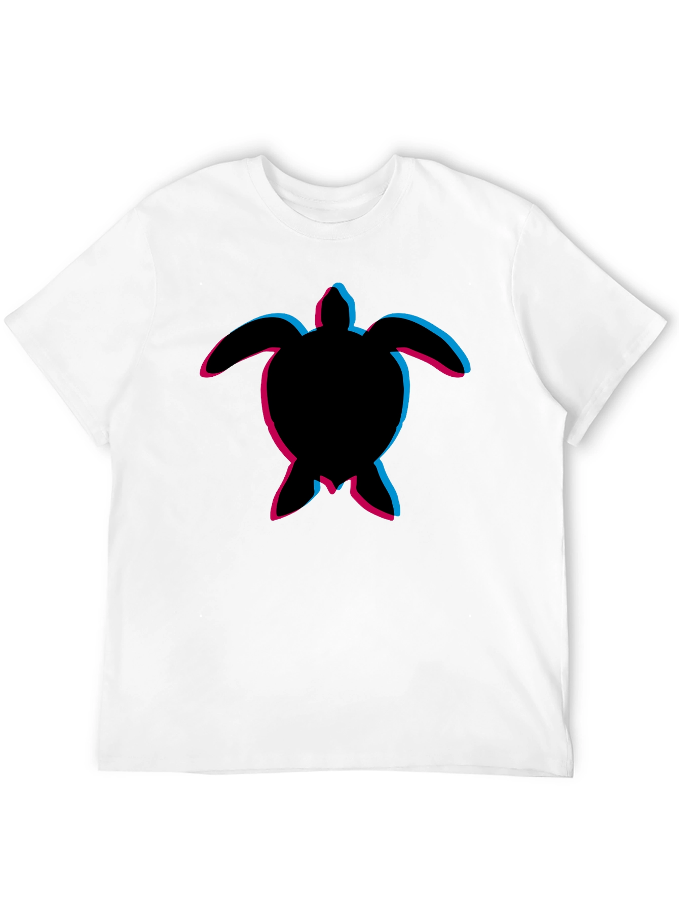 Mens Black Turtle Graphic T-Shirt