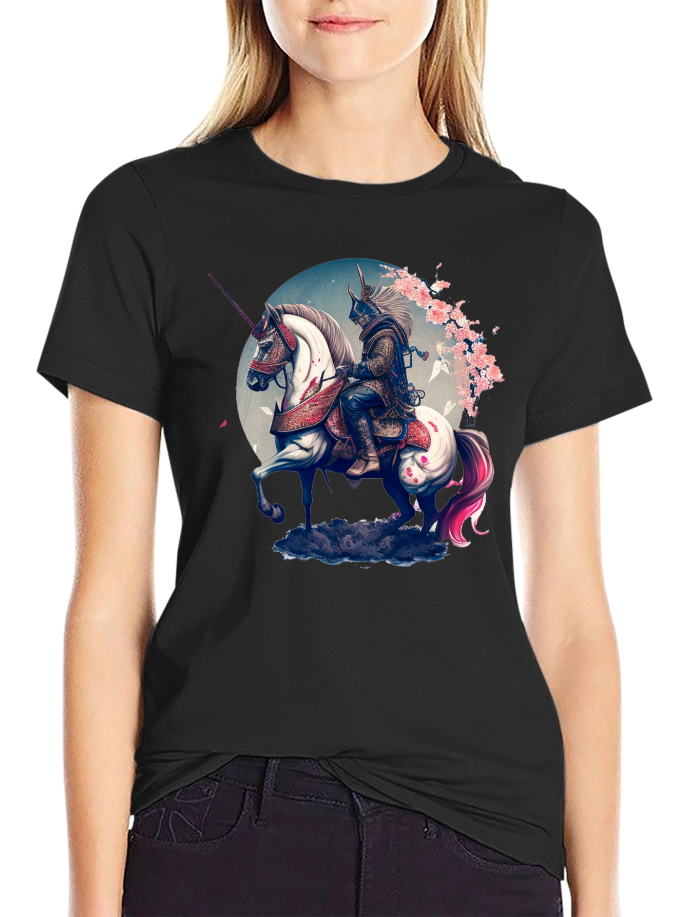 Samurai Unicorn T-Shirt - Unique Graphic Tee