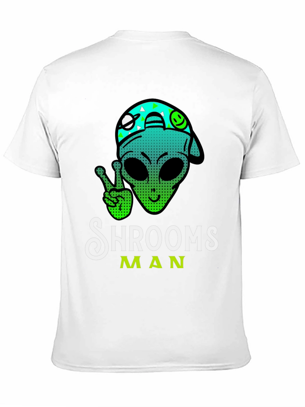 Shrooms Man Alien Graphic Tee