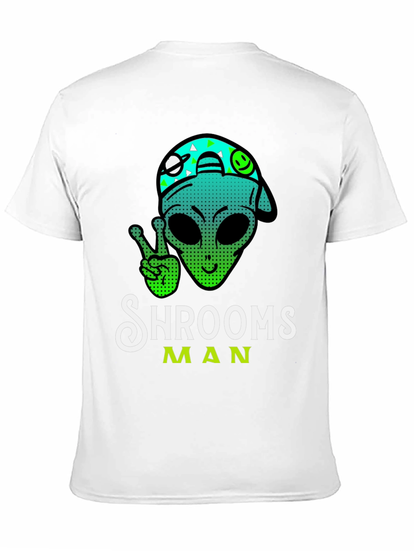 Shrooms Man Alien Graphic Tee