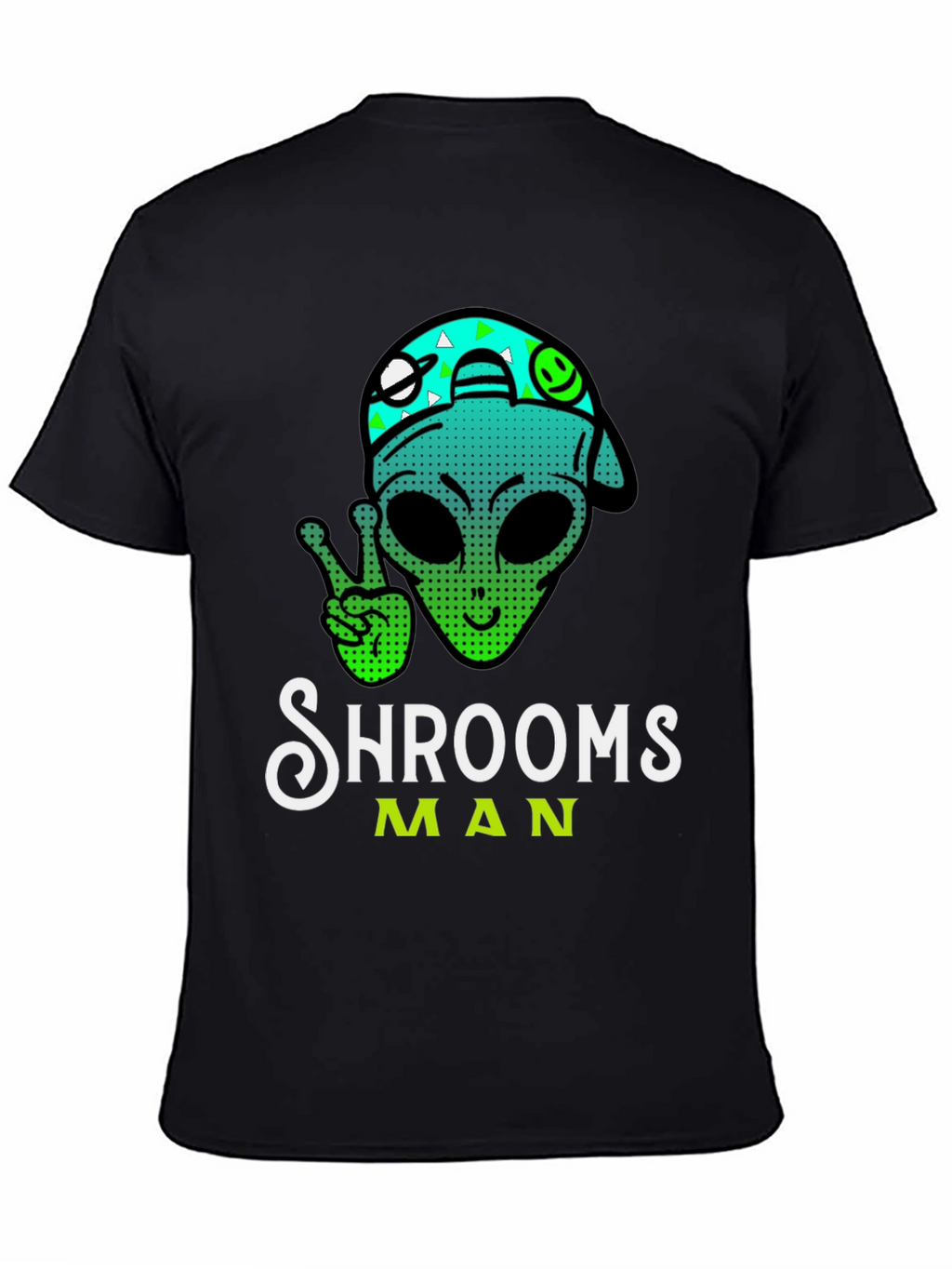 Shrooms Man Alien Graphic Tee