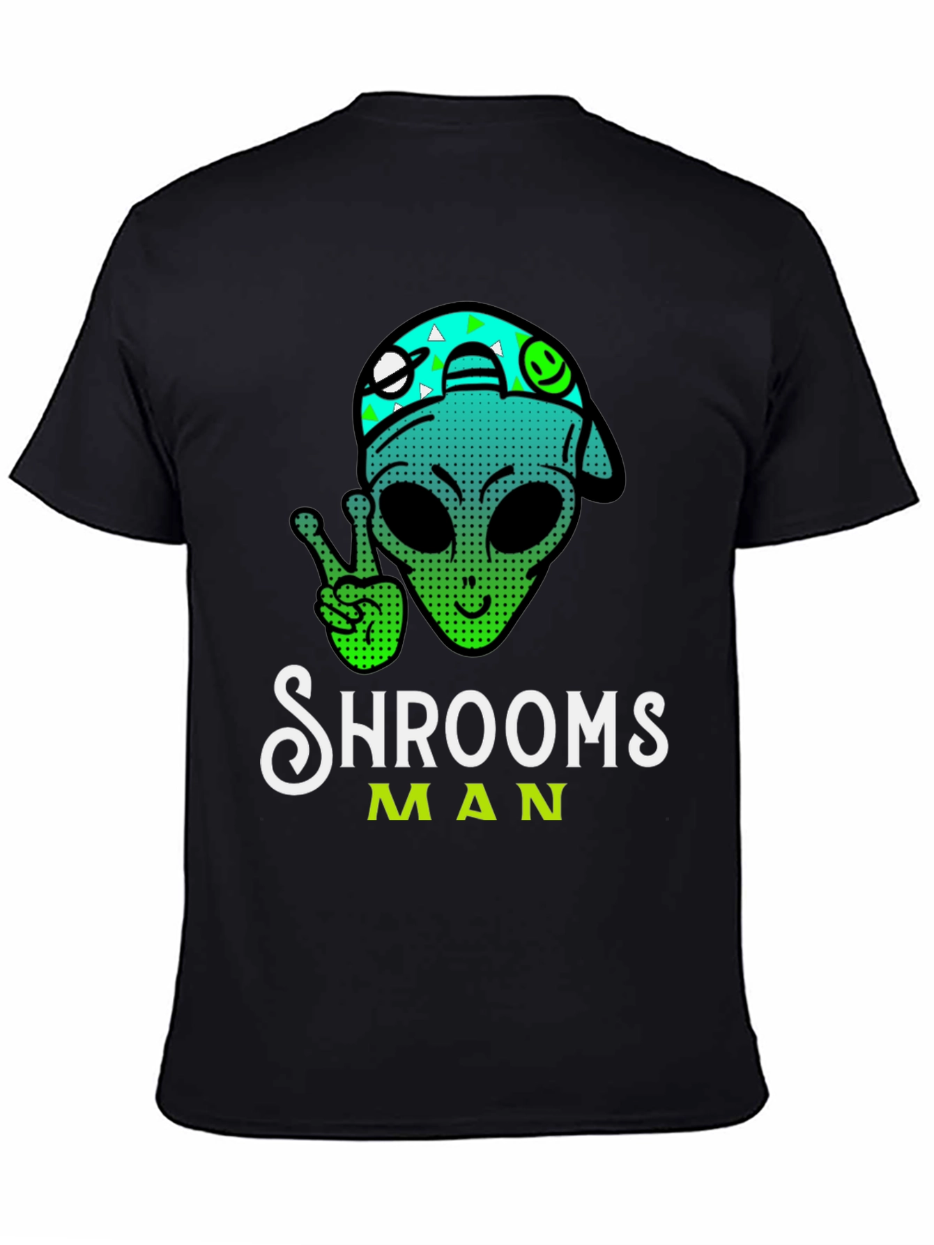 Shrooms Man Alien Graphic Tee