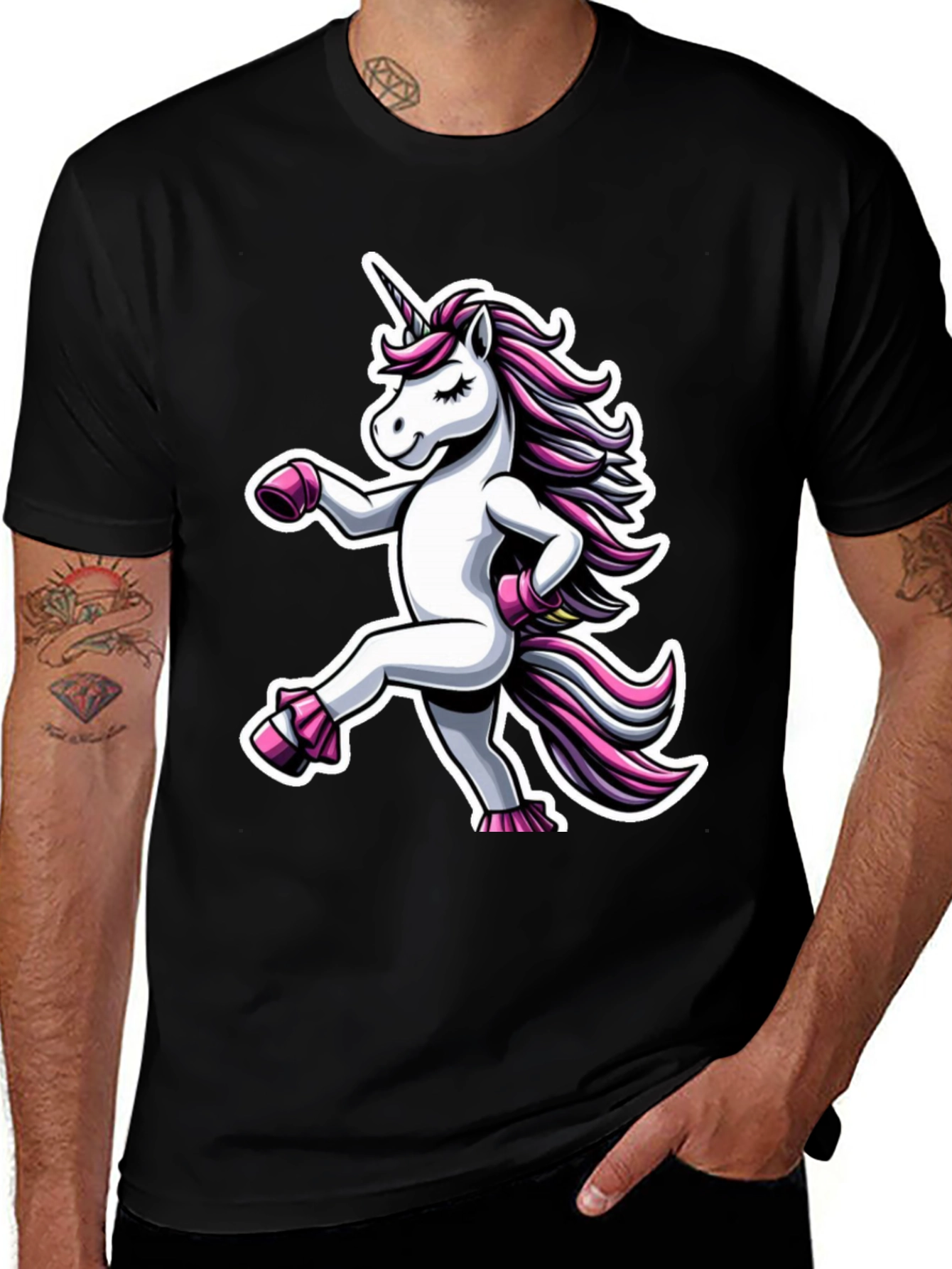 Unicorn T-Shirt - Funny Graphic Tee for Men