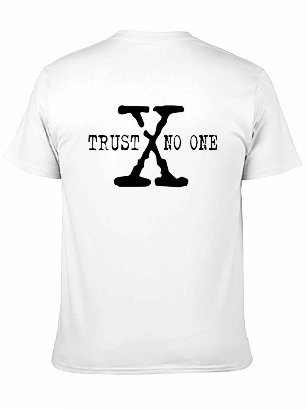 Trust No One Graphic Tee - Black Cotton T-Shirt