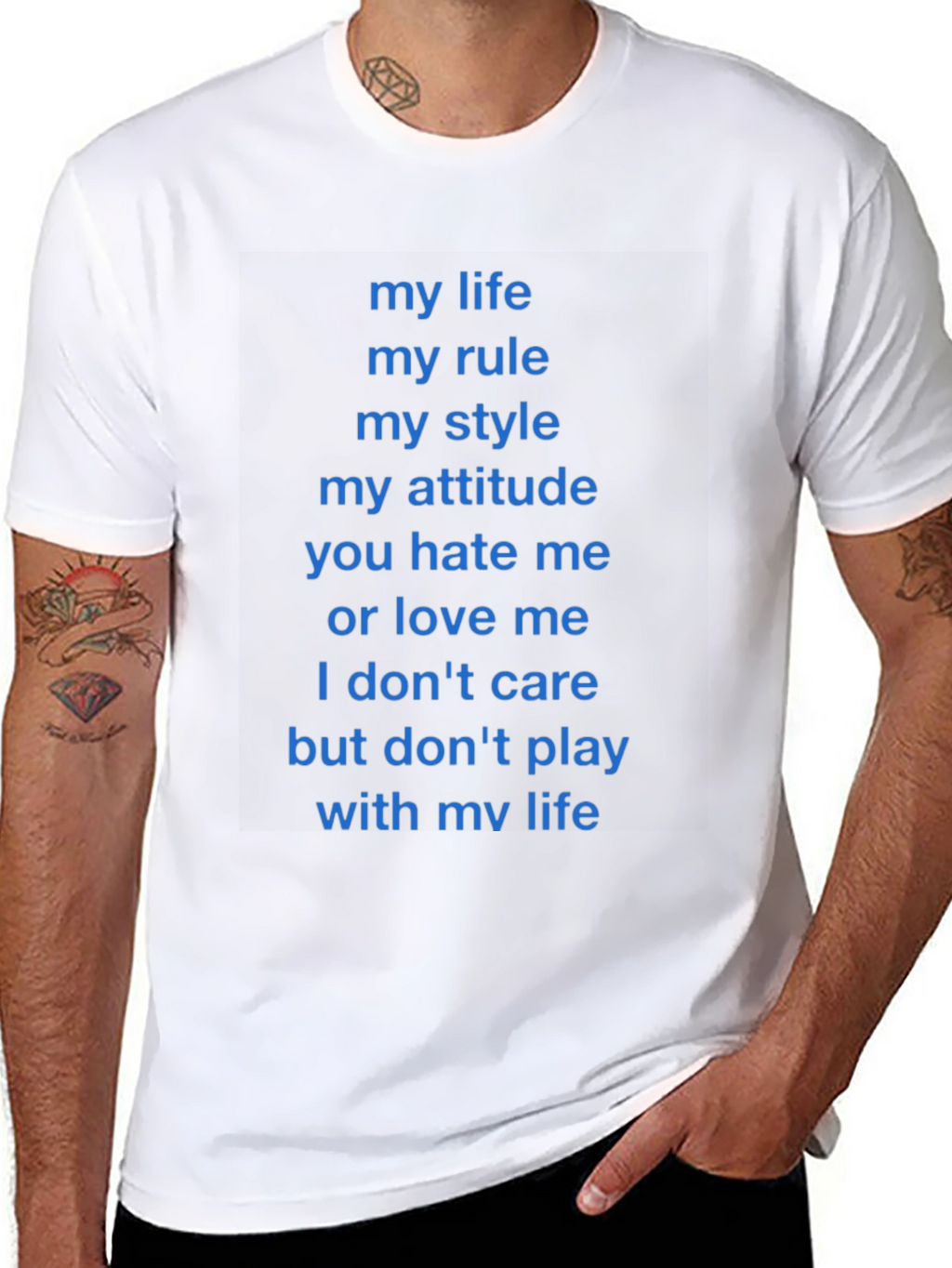 Statement T-Shirt - My Life My Rules