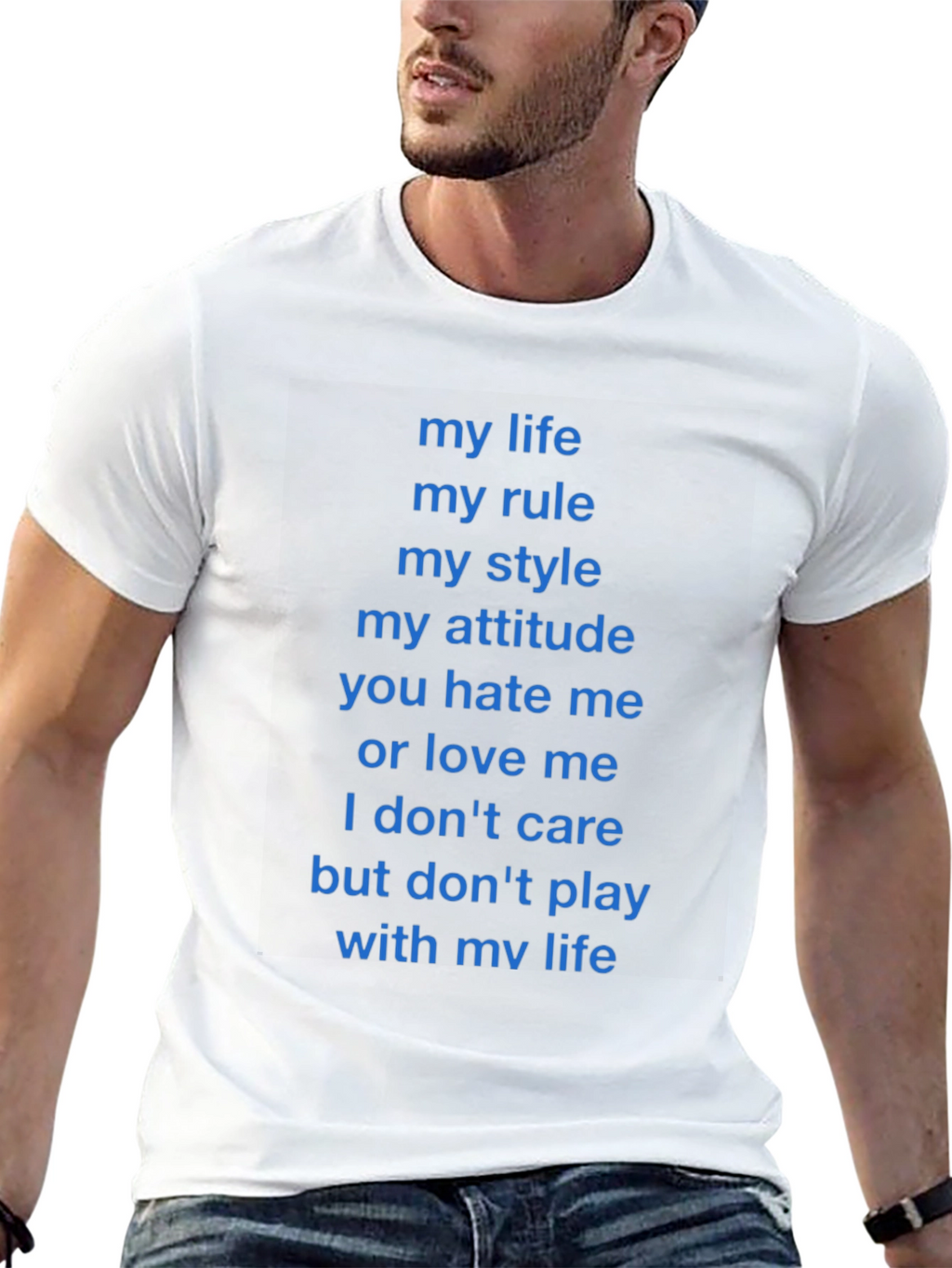 Statement T-Shirt - My Life My Rules