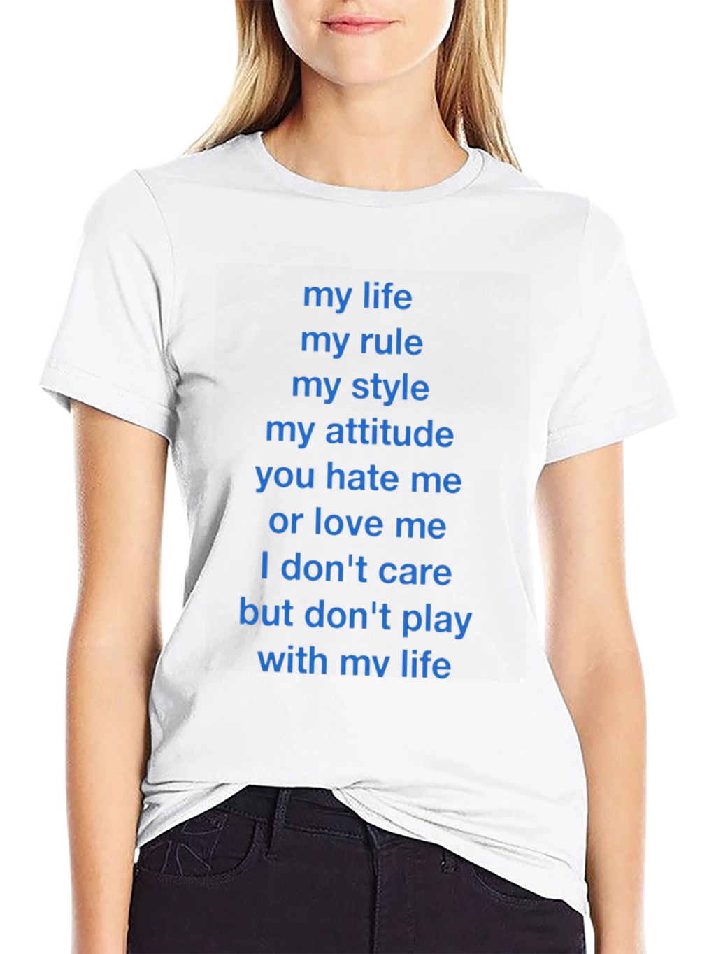 Statement T-Shirt - My Life My Rules